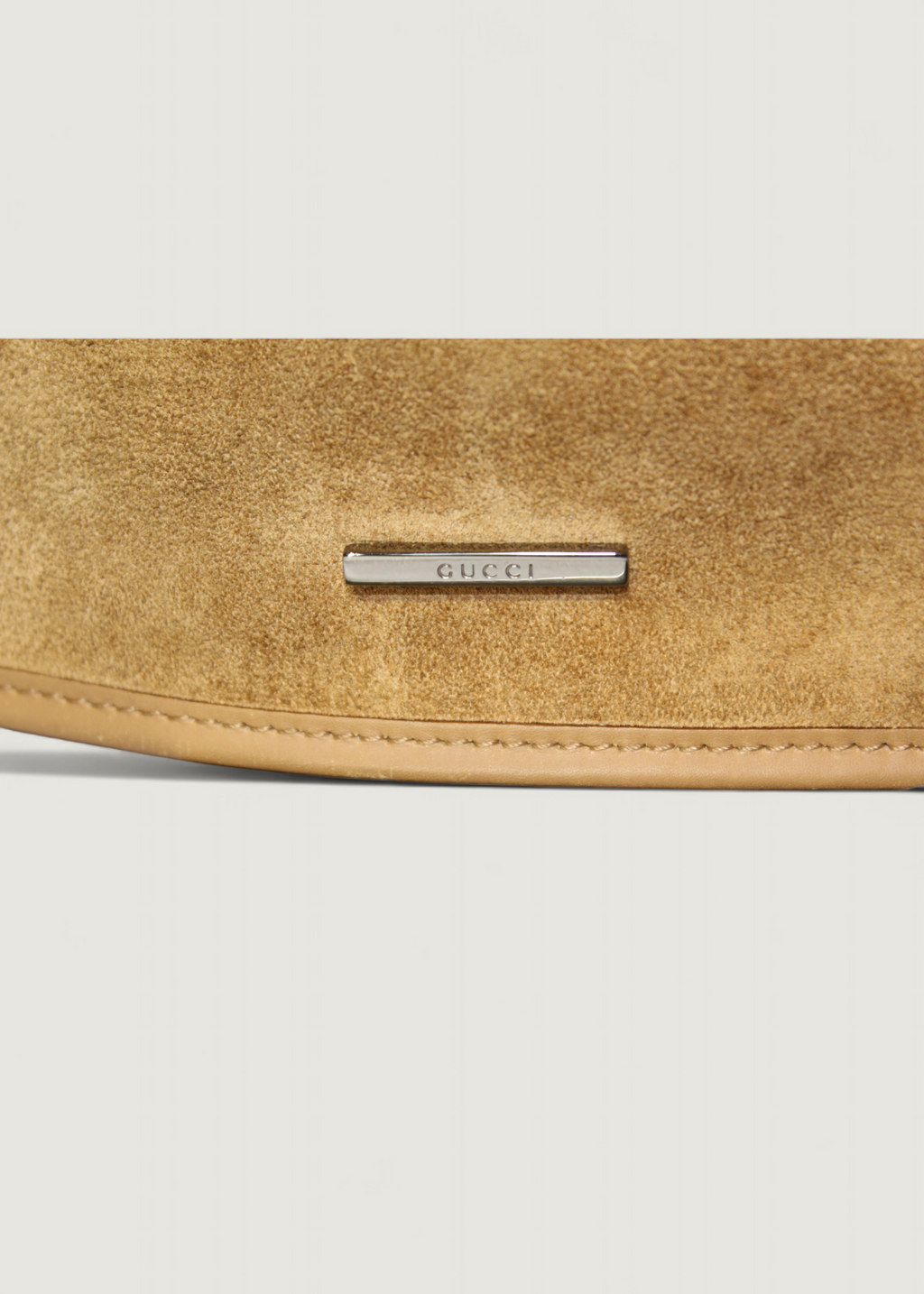 Preloved | Gucci Skuldertaske i Beige Ruskind