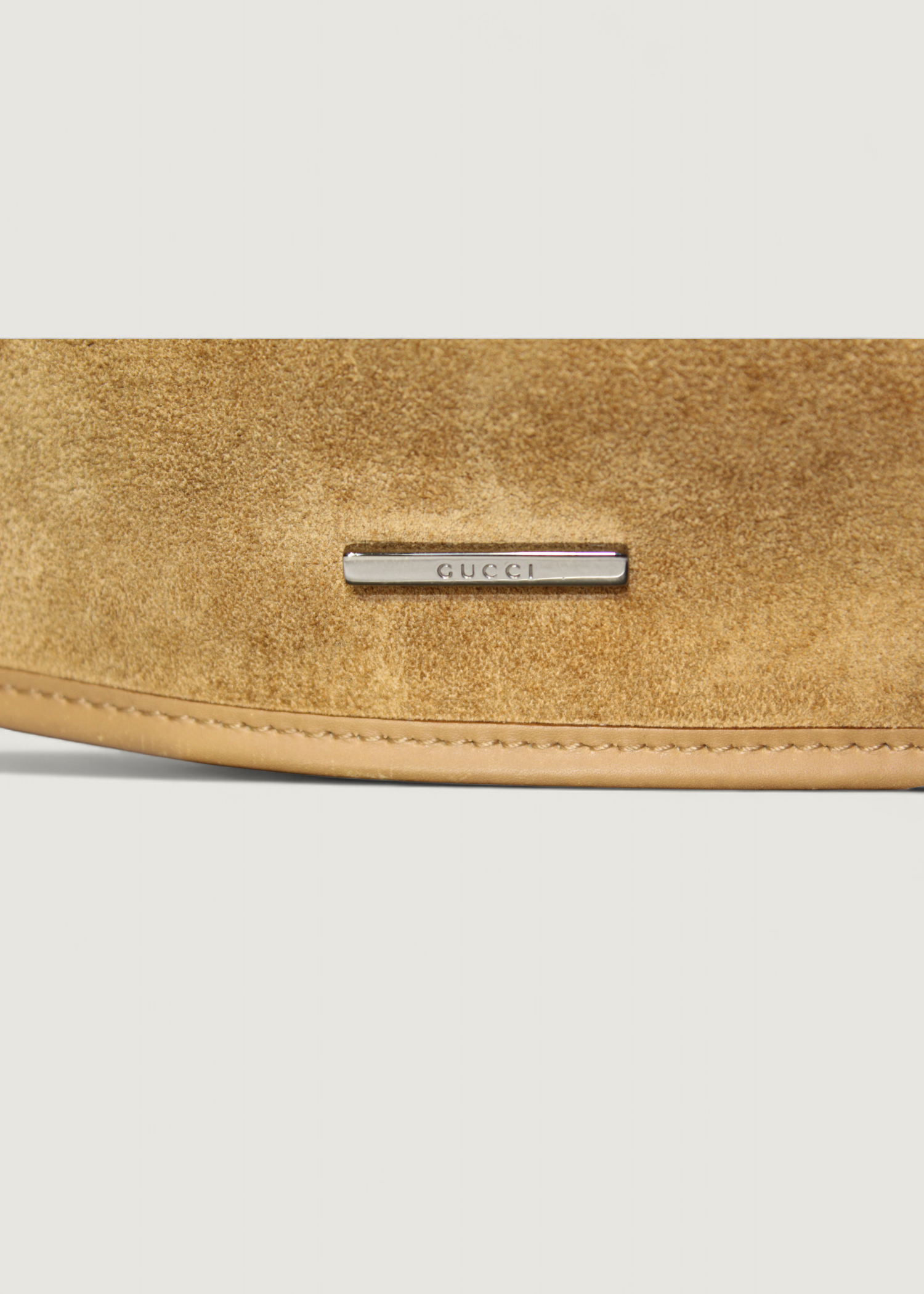Preloved | Gucci Skuldertaske i Beige Ruskind