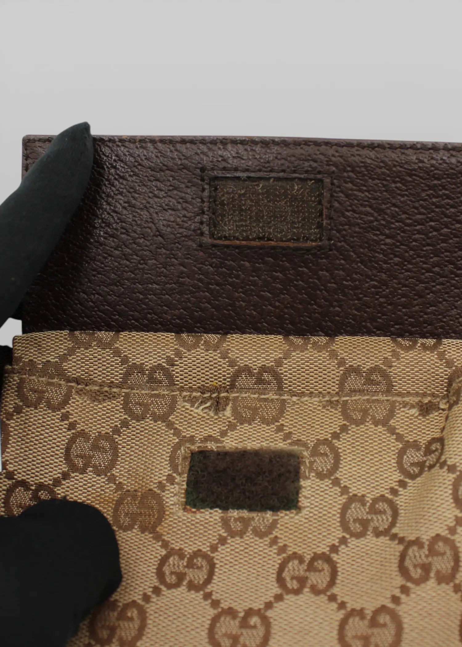 Preloved | Gucci GG Monogram Bæltetaske i Brun Canvas