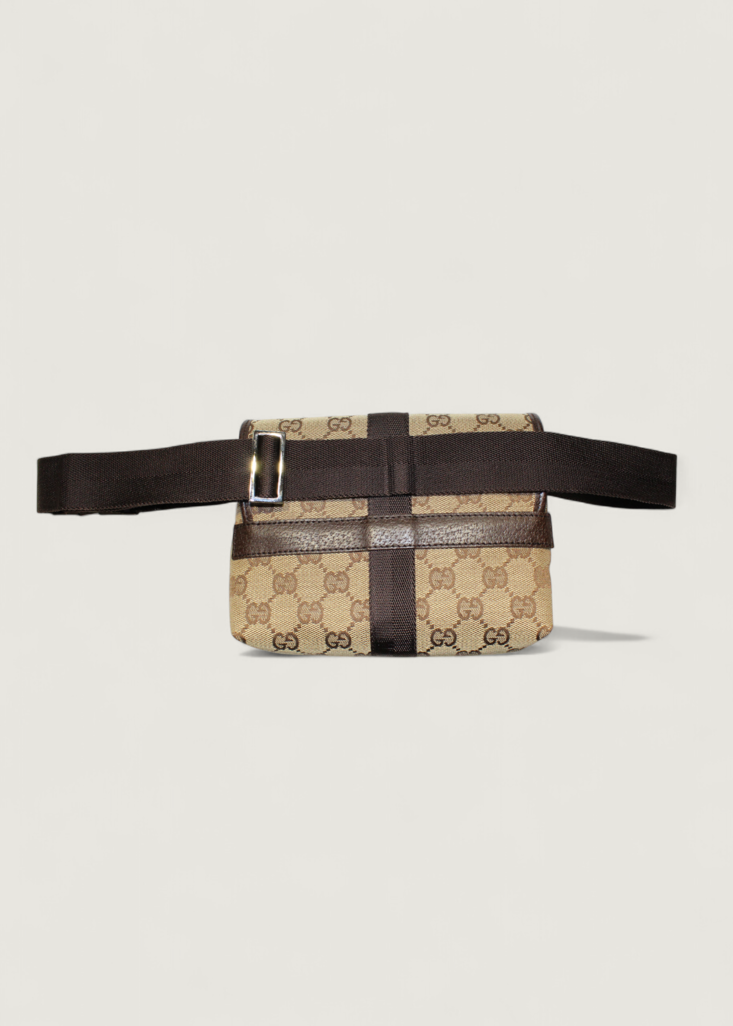 Preloved | Gucci GG Canvas Bæltetaske i Beige og Brun