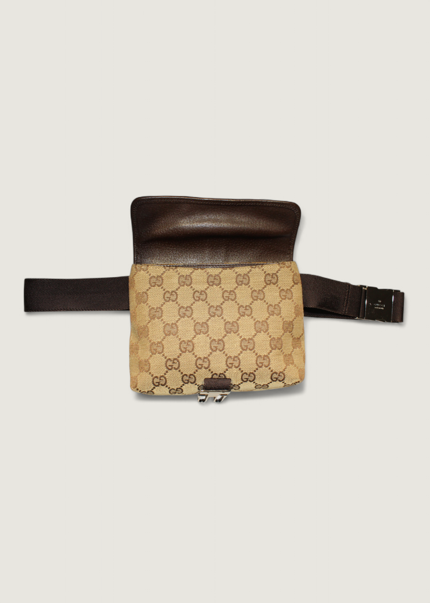 Preloved | Gucci GG Canvas Bæltetaske i Beige og Brun