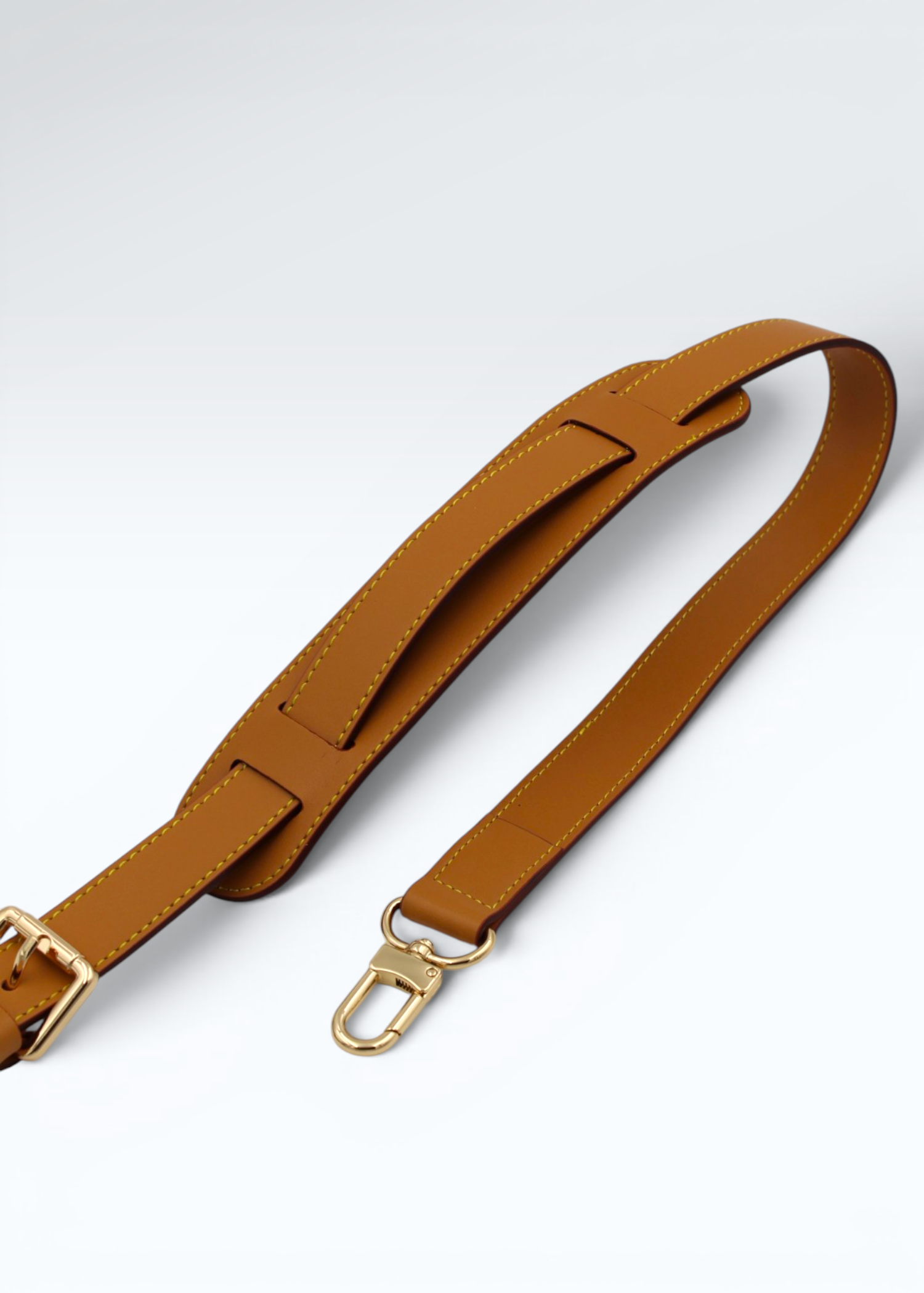 Vachetta Læderrem Patineret til Louis Vuitton Keepall & Speedy Hidden Luxury Project