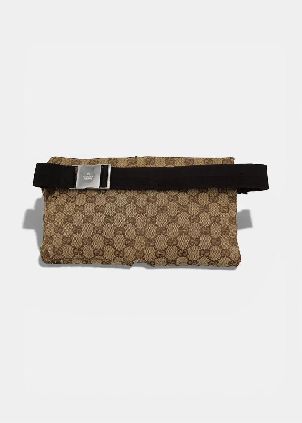 Preloved | Gucci GG Monogram Bæltetaske i Brun Canvas Gucci
