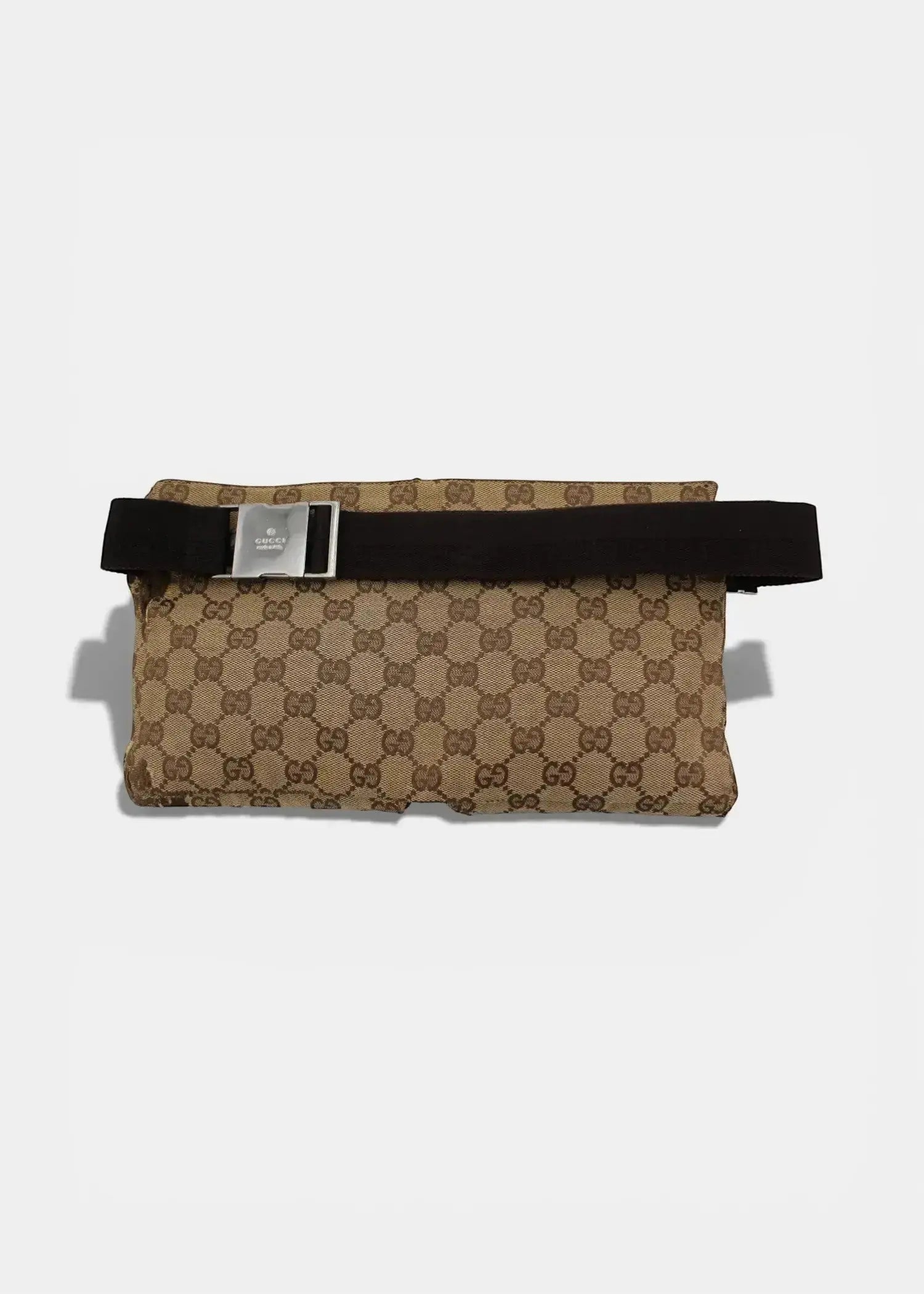 Preloved | Gucci GG Monogram Bæltetaske i Brun Canvas Gucci