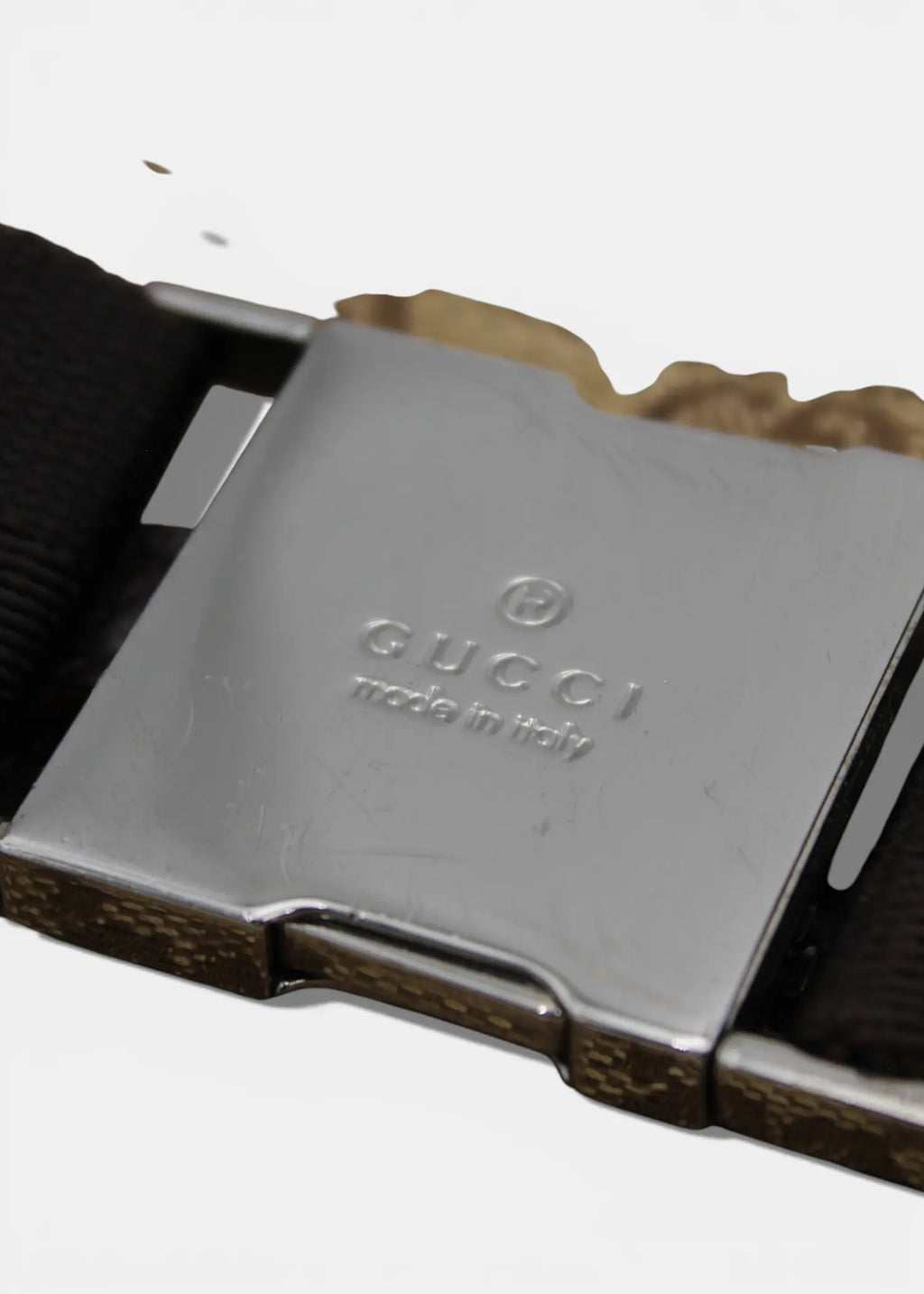 Preloved | Gucci GG Monogram Bæltetaske i Brun Canvas