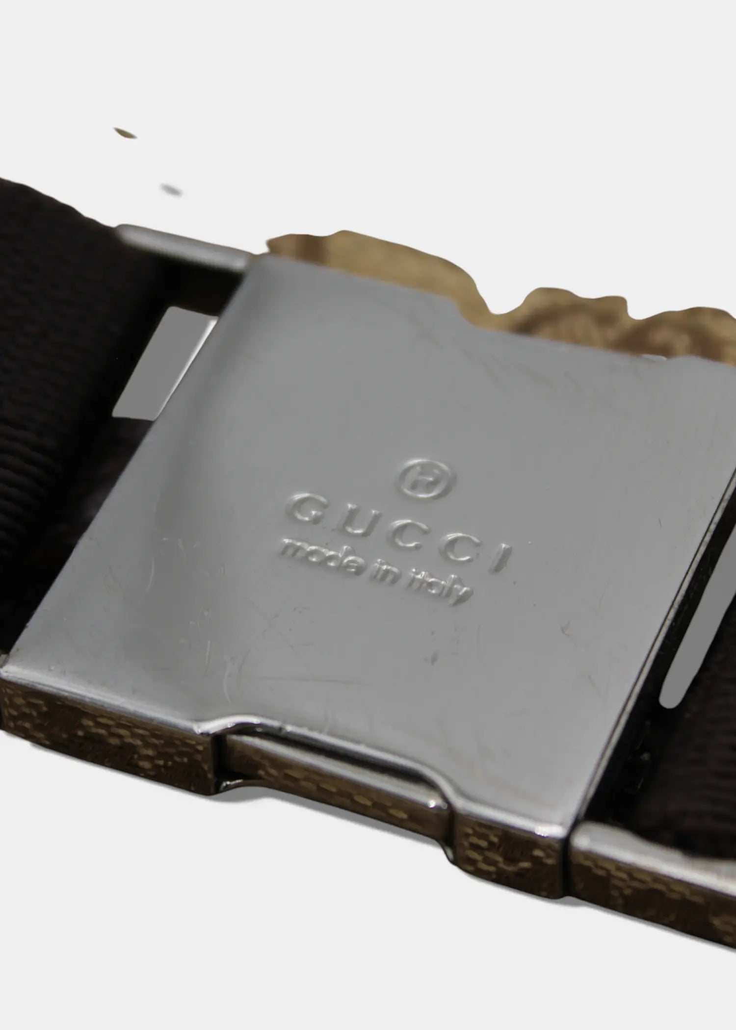 Preloved | Gucci GG Monogram Bæltetaske i Brun Canvas