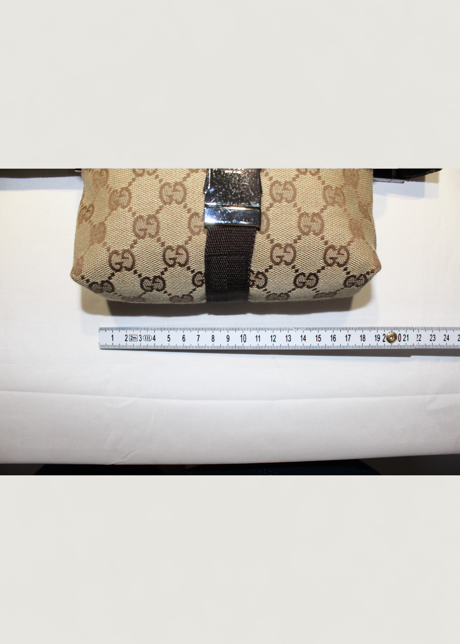 Preloved | Gucci GG Canvas Bæltetaske i Beige og Brun