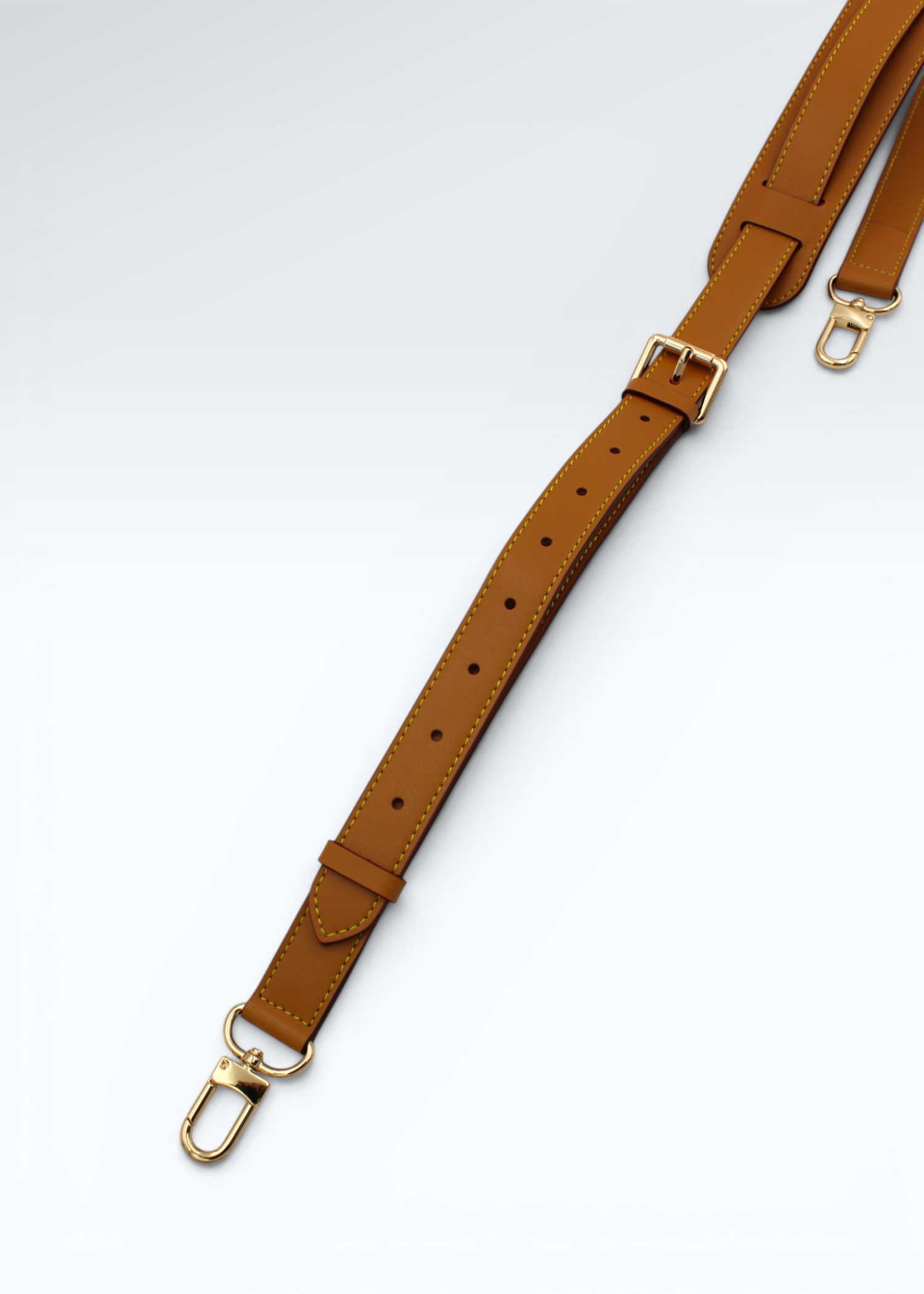 Vachetta Læderrem Patineret til Louis Vuitton Keepall & Speedy Hidden Luxury Project