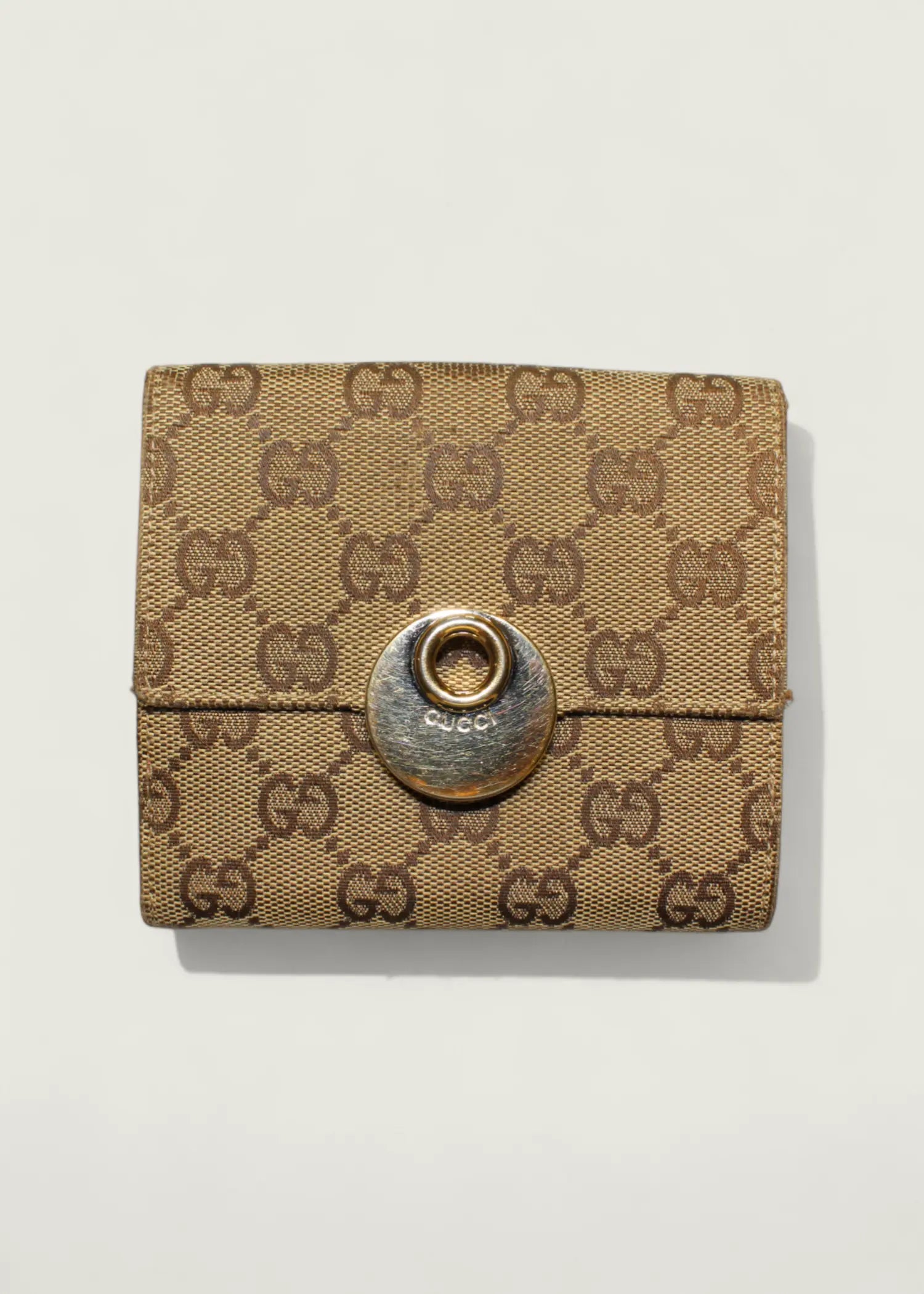 Preloved | Gucci GG Monogram Pung i Beige & Rosa Pink Gucci