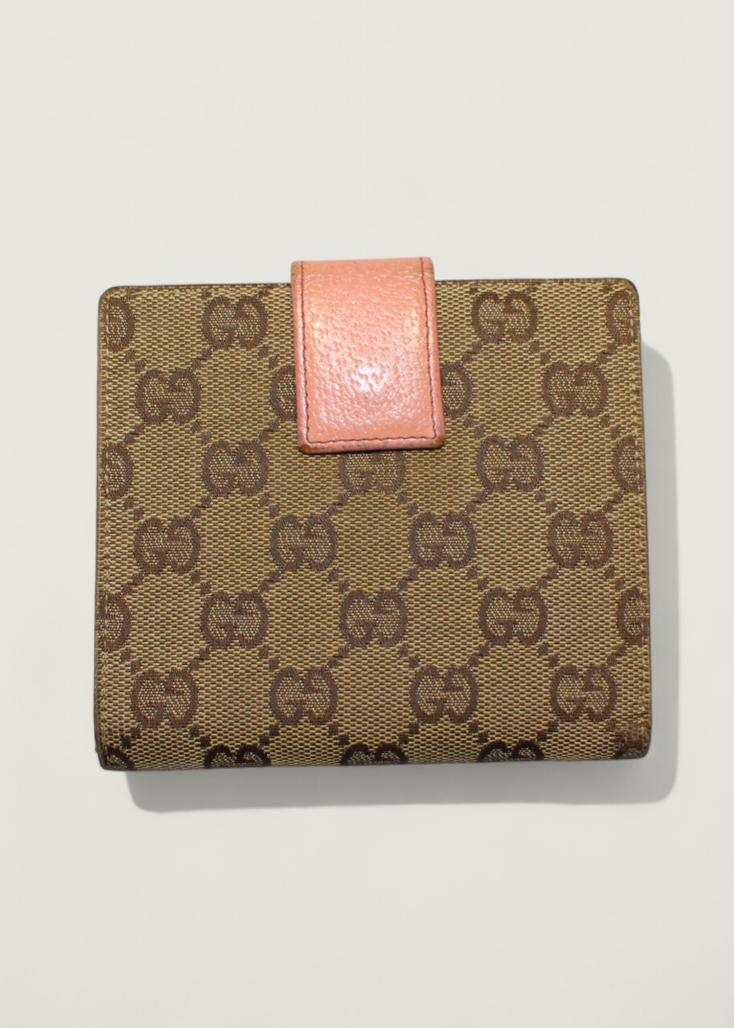 Preloved | Gucci GG Monogram Pung i Beige & Rosa Pink