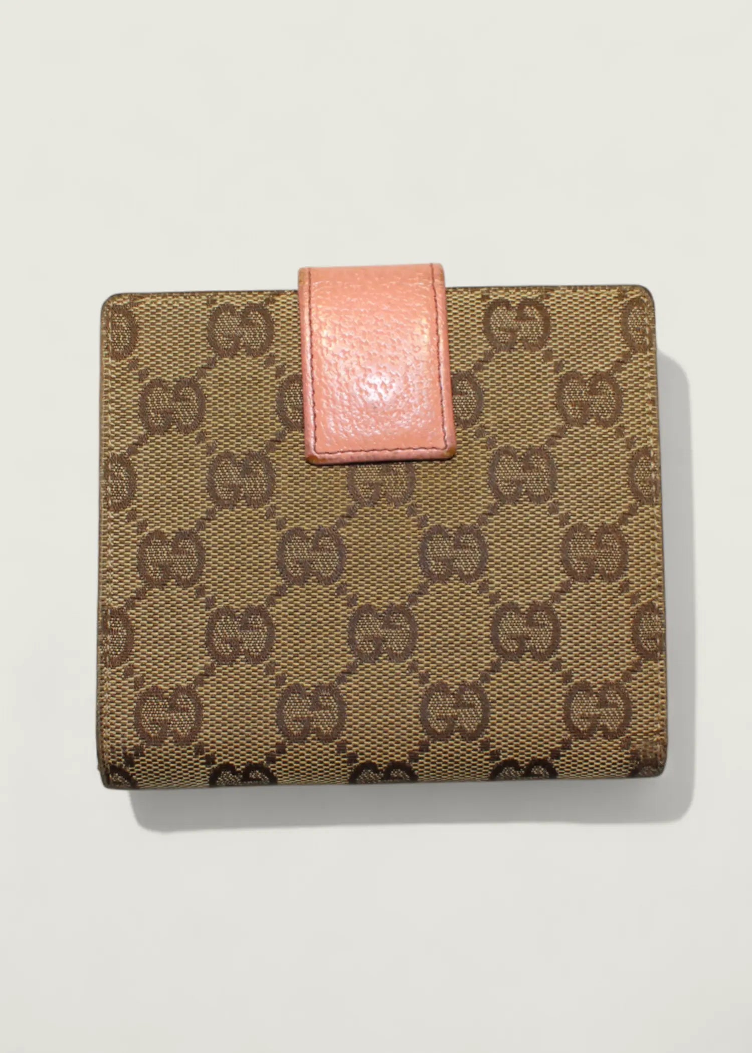 Preloved | Gucci GG Monogram Pung i Beige & Rosa Pink Gucci
