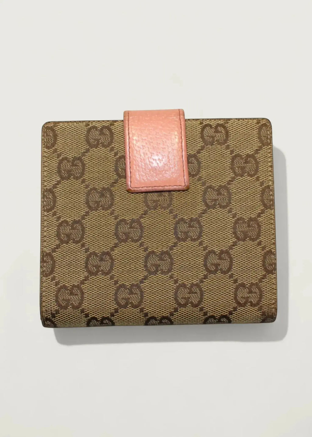 Preloved | Gucci GG Monogram Pung i Beige & Rosa Pink Gucci