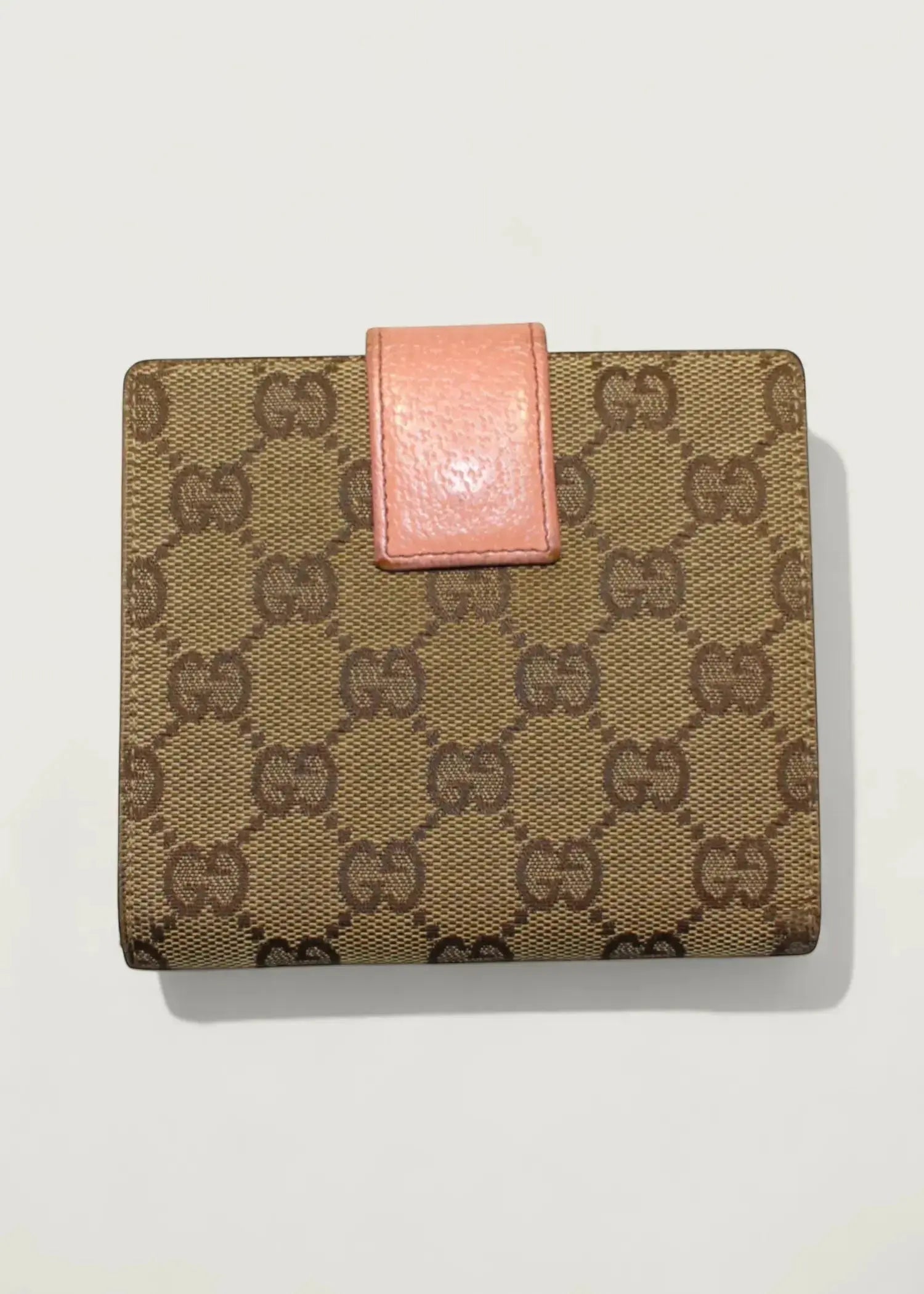 Preloved | Gucci GG Monogram Pung i Beige & Rosa Pink Gucci