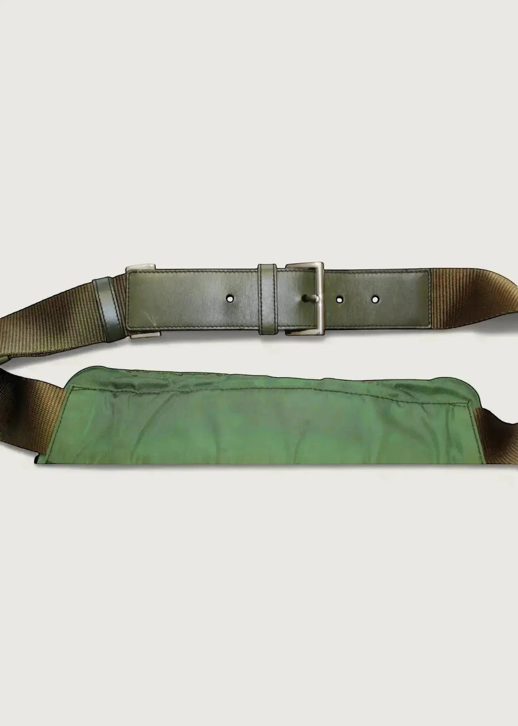 Preloved | Prada Tessuto Bæltetaske i Khaki Grøn Nylon Prada