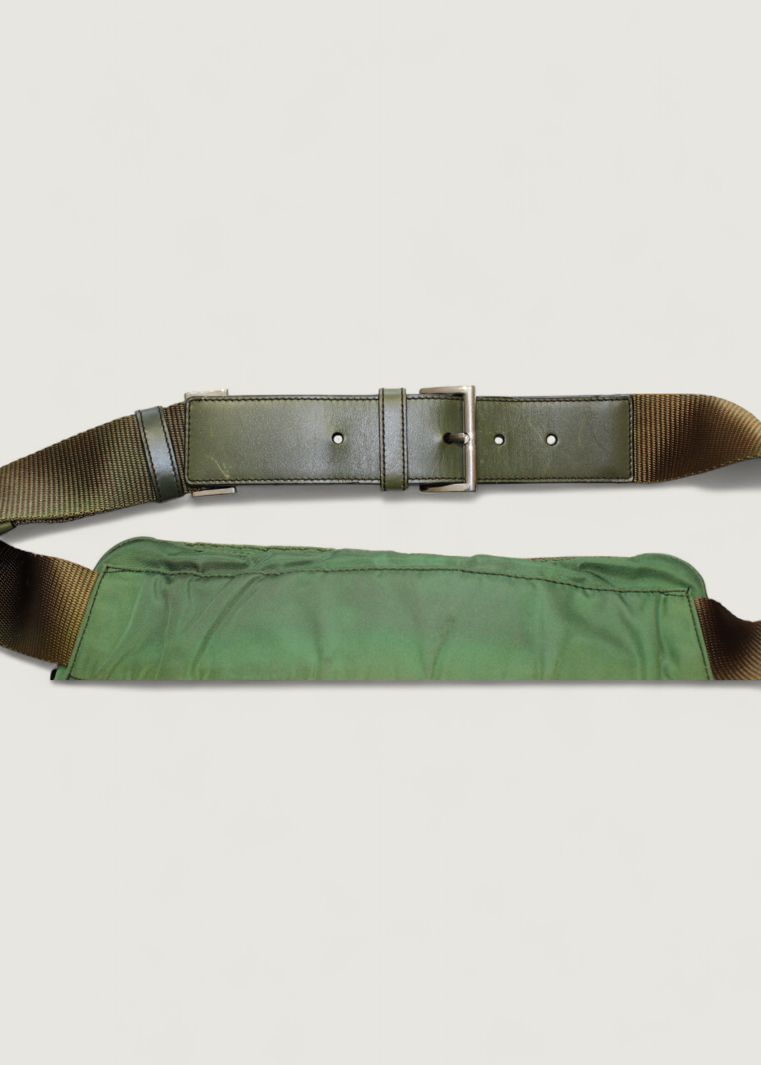 Preloved | Prada Tessuto Bæltetaske i Khaki Grøn Nylon