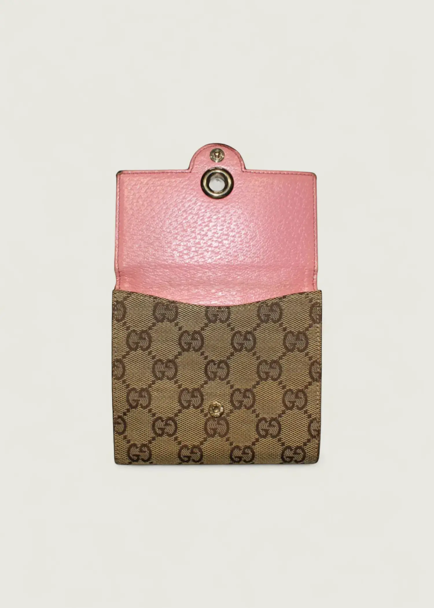 Preloved | Gucci GG Monogram Pung i Beige & Rosa Pink Gucci