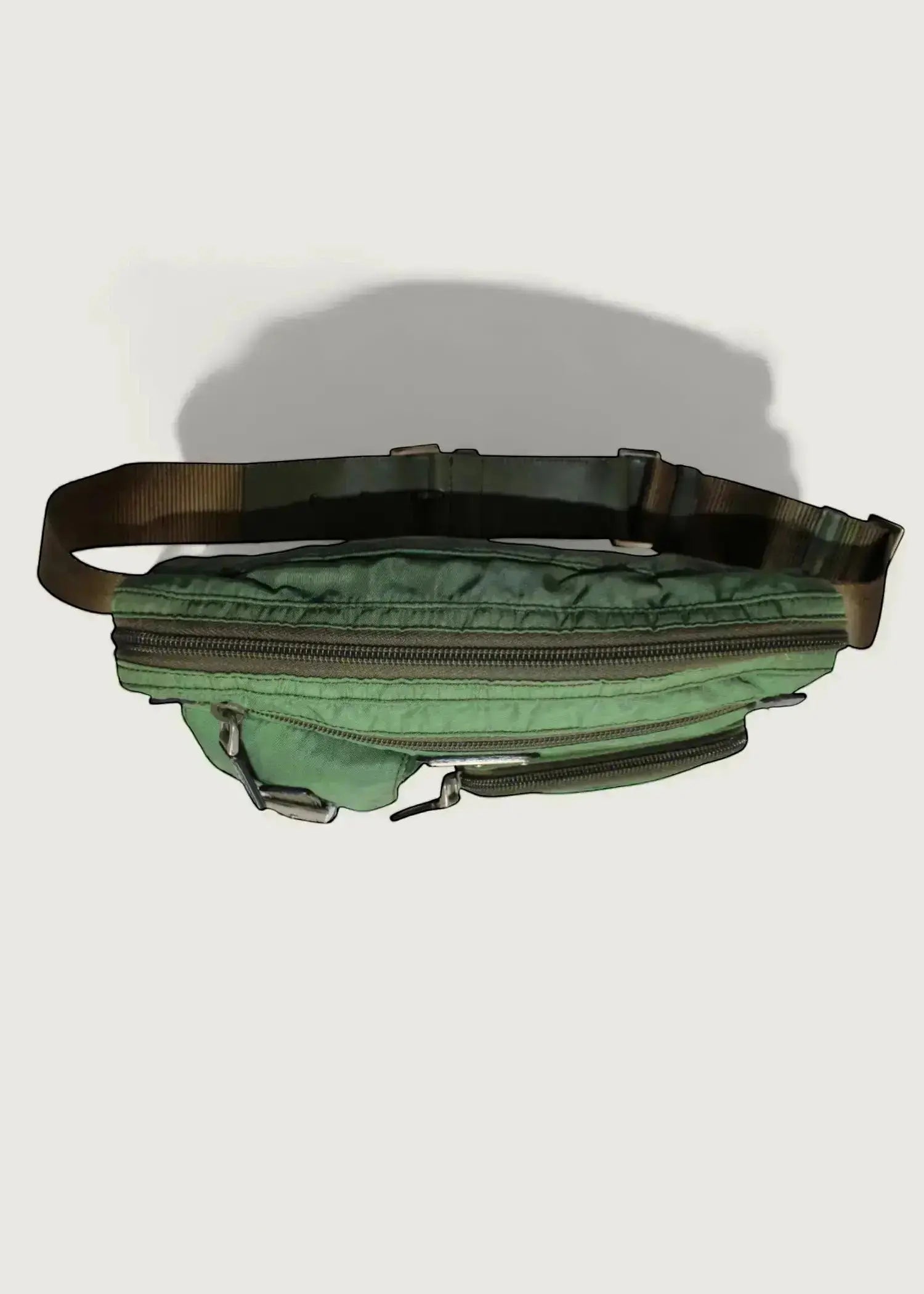 Preloved | Prada Tessuto Bæltetaske i Khaki Grøn Nylon Prada