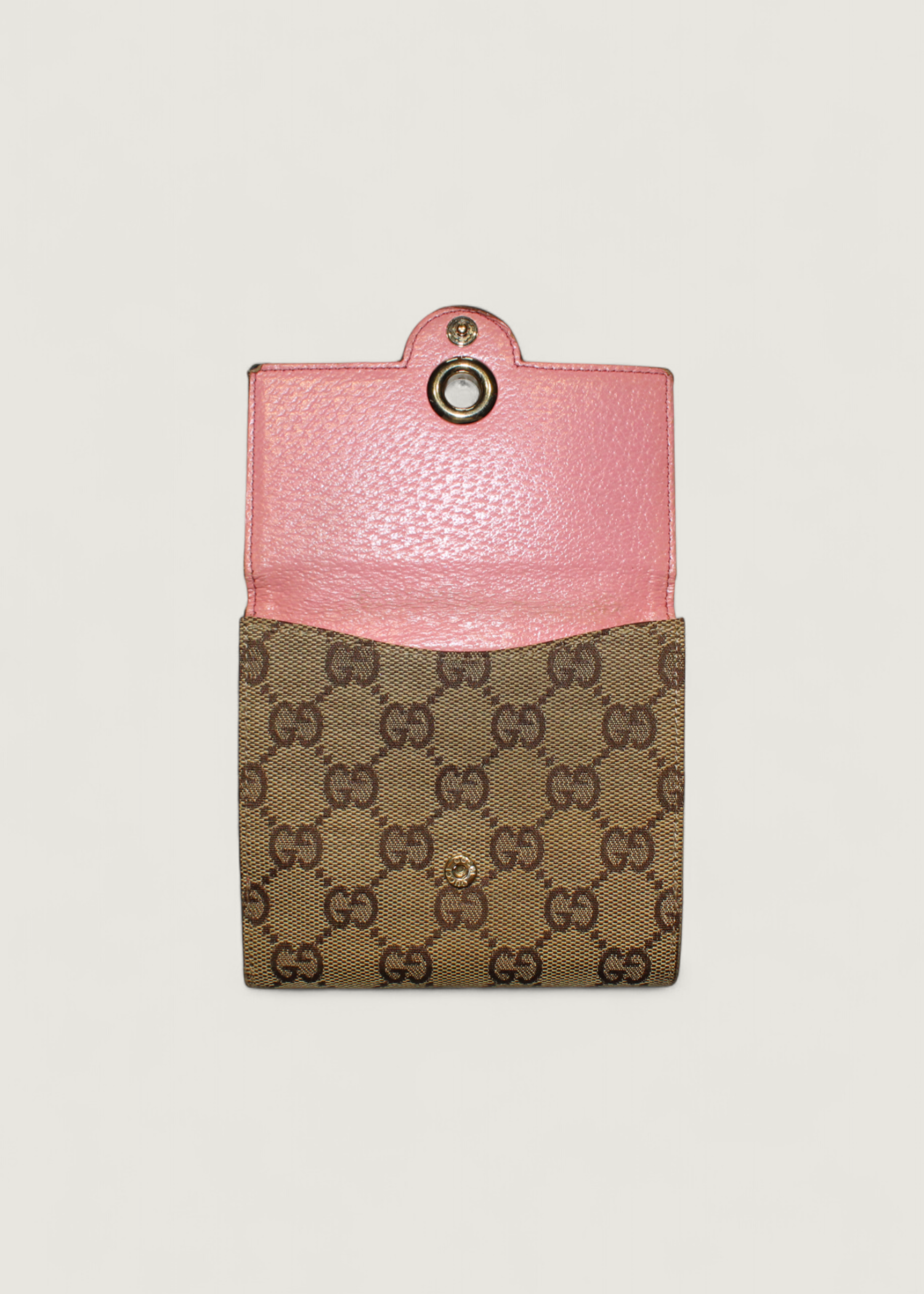 Preloved | Gucci GG Monogram Pung i Beige & Rosa Pink