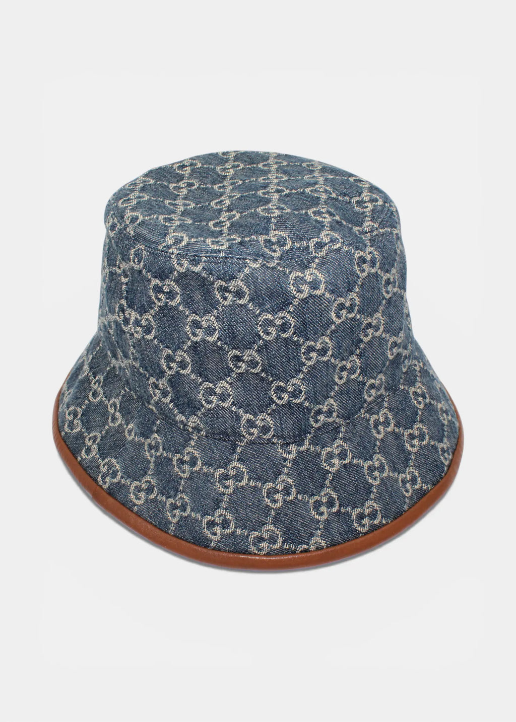 Preloved | Gucci GG Monogram Bøllehat i Denim Canvas