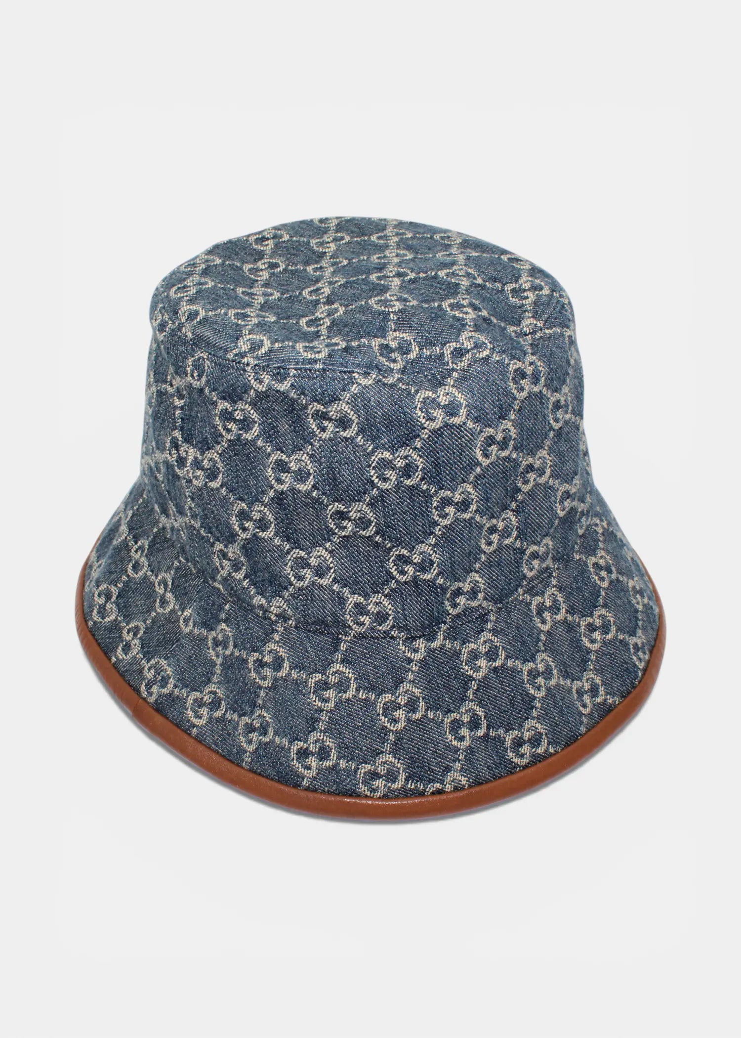 Preloved | Gucci GG Monogram Bøllehat i Denim Canvas