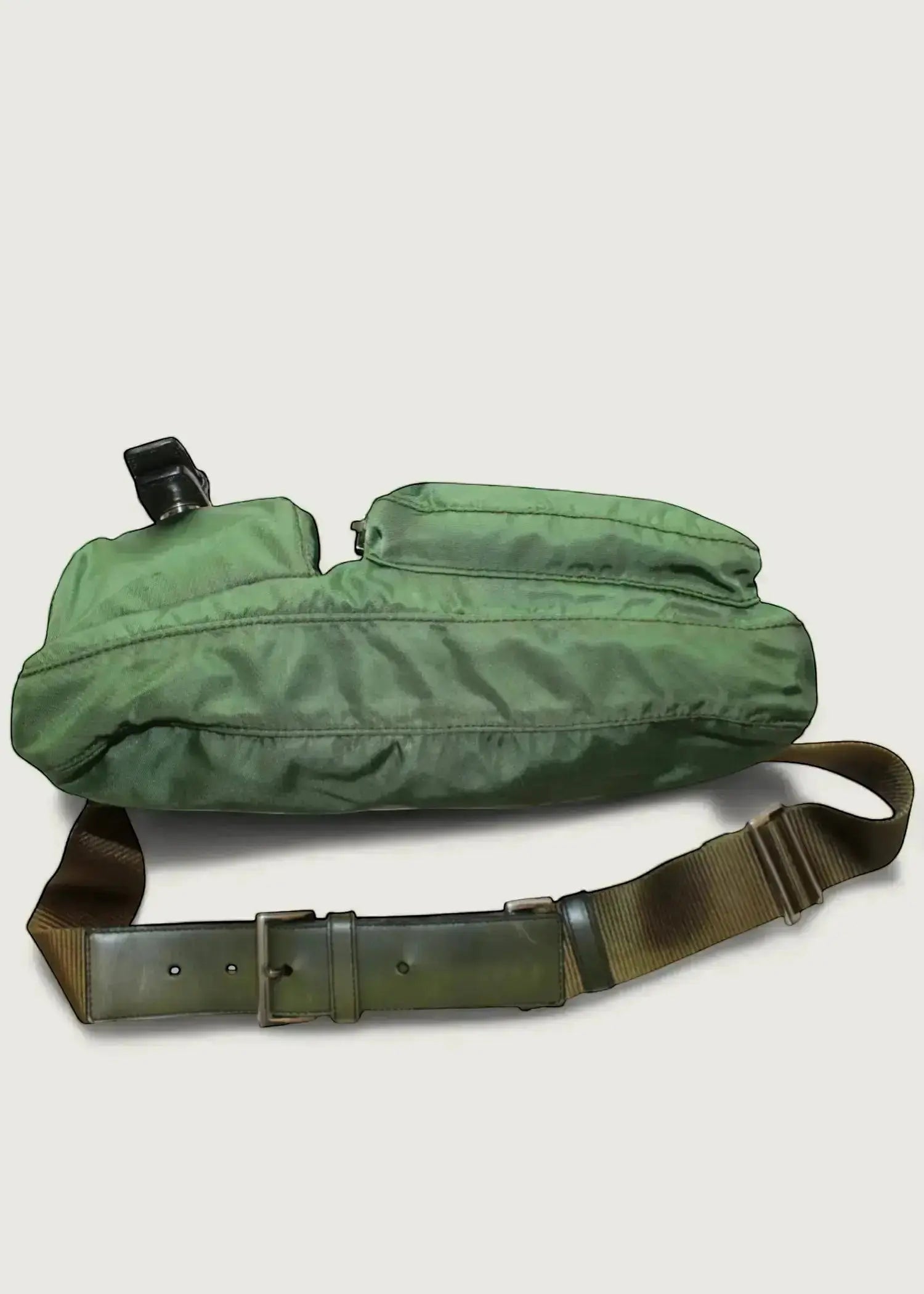 Preloved | Prada Tessuto Bæltetaske i Khaki Grøn Nylon Prada