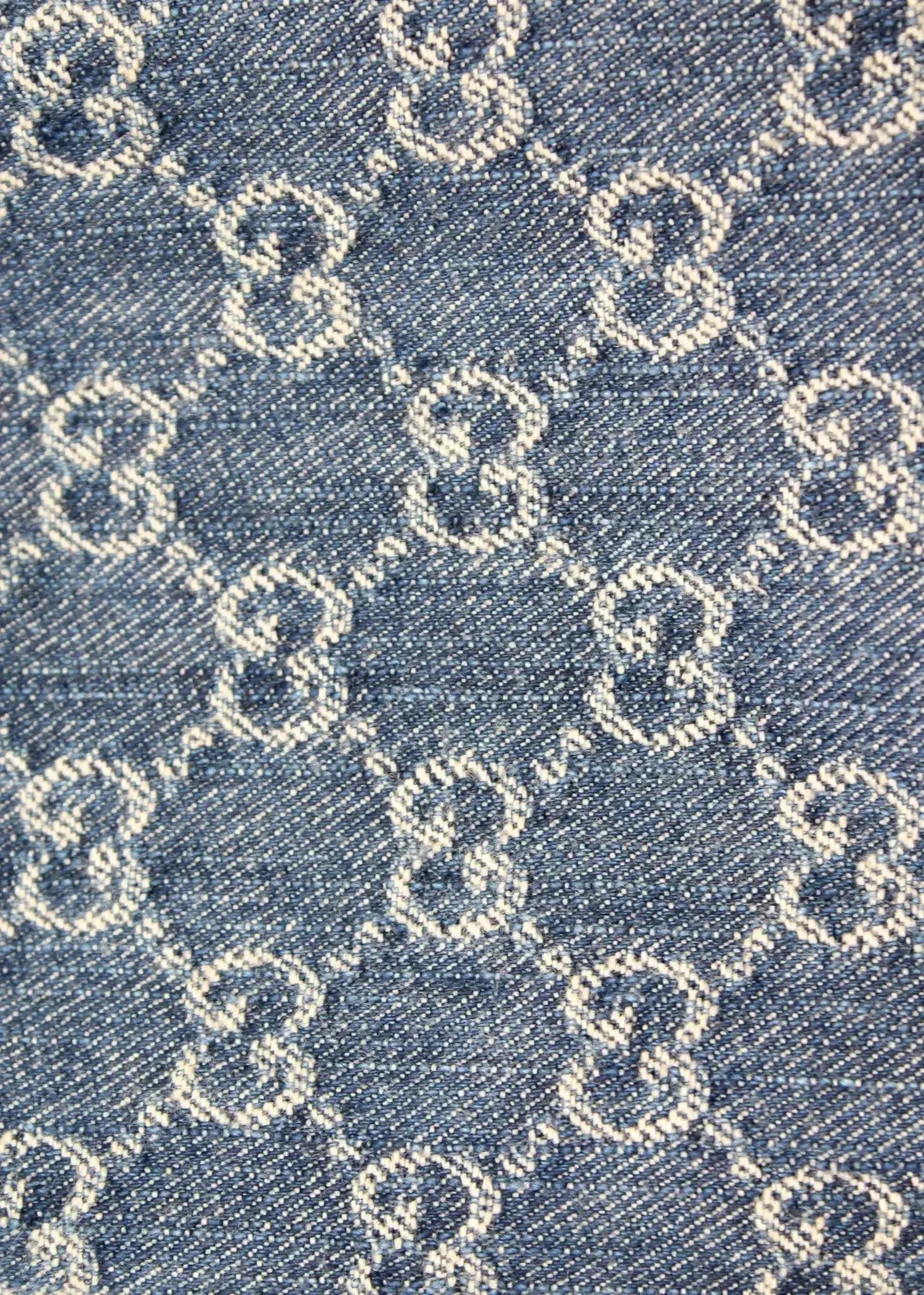 Preloved | Gucci GG Monogram Bøllehat i Denim Canvas Størrelse Large Gucci