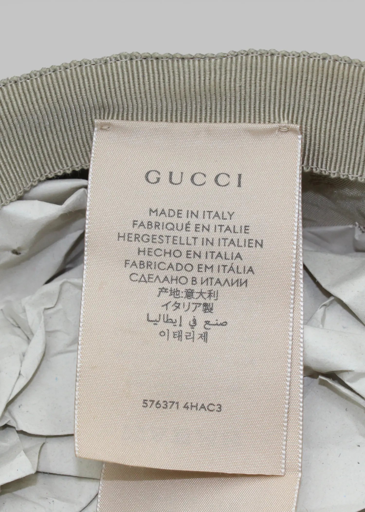 Preloved | Gucci GG Monogram Bøllehat i Denim Canvas