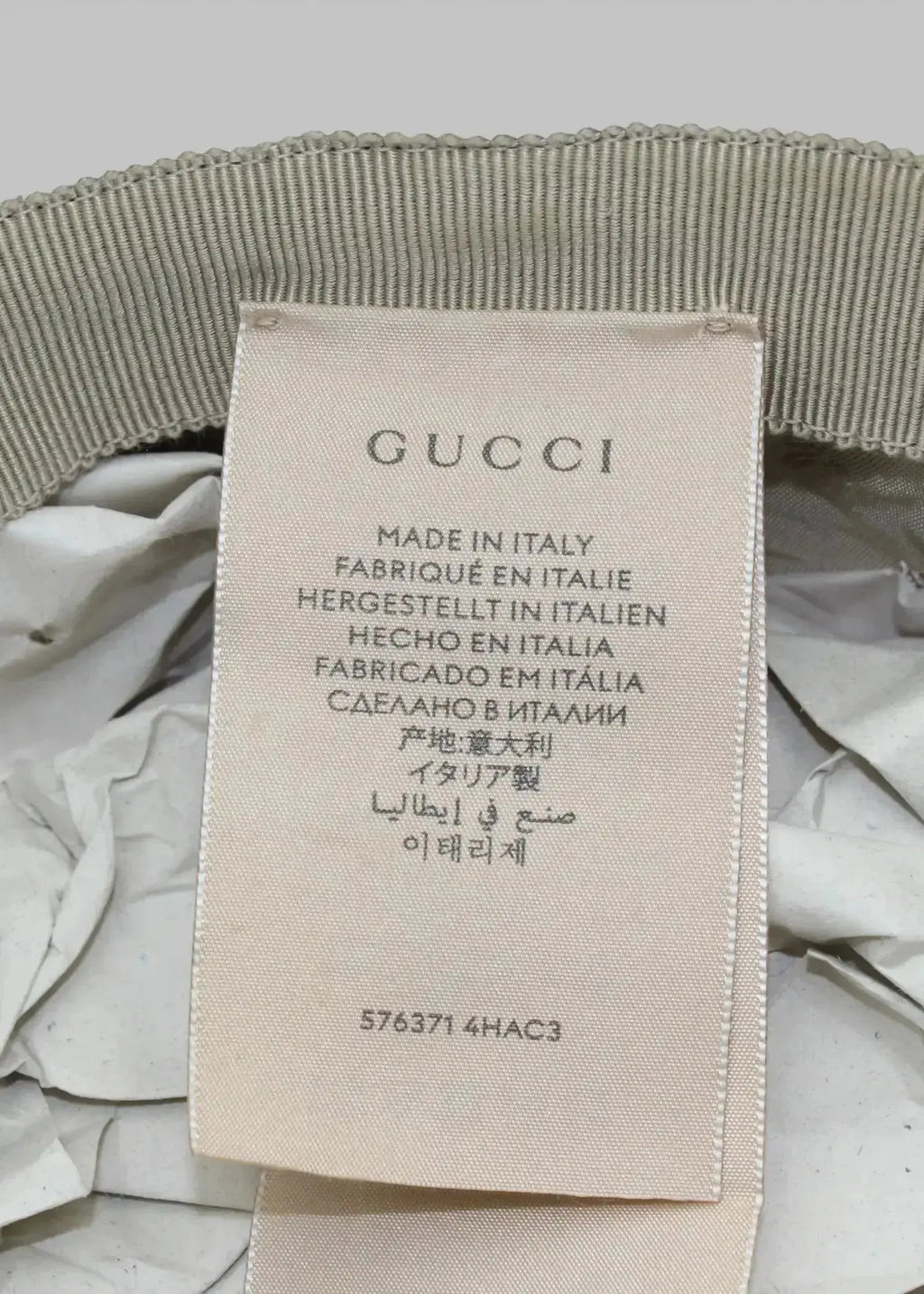 Preloved | Gucci GG Monogram Bøllehat i Denim Canvas Størrelse Large Gucci