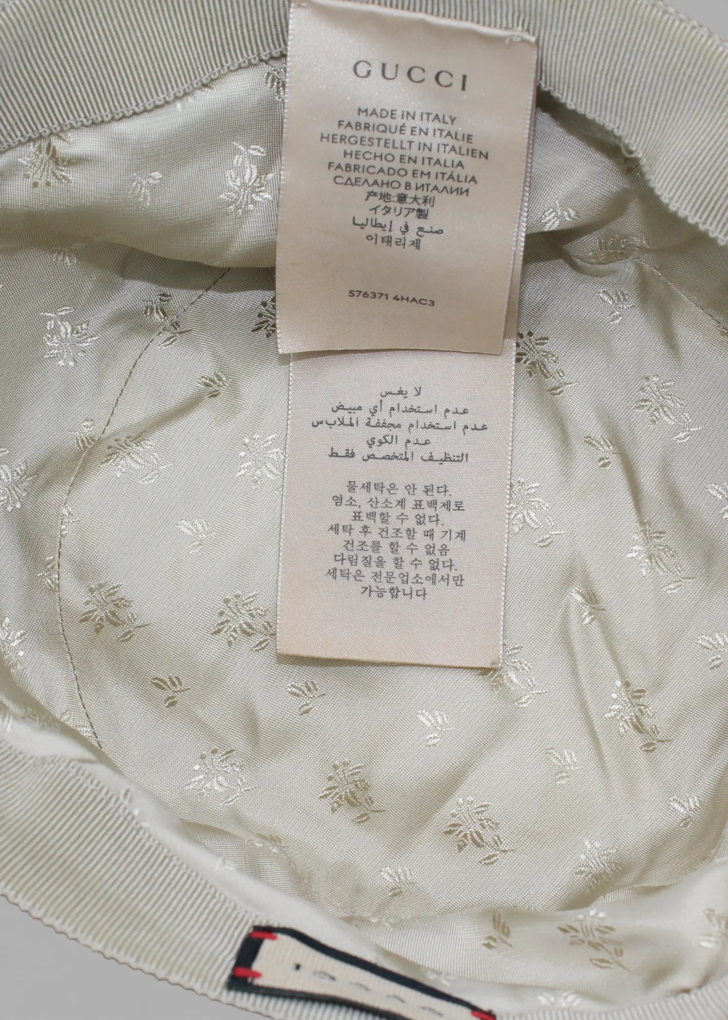 Preloved | Gucci GG Monogram Bøllehat i Denim Canvas