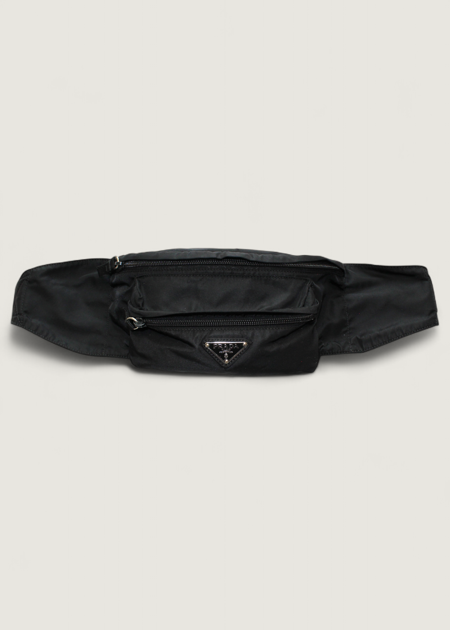 Preloved | Prada Tessuto Bæltetaske i Sort Nylon