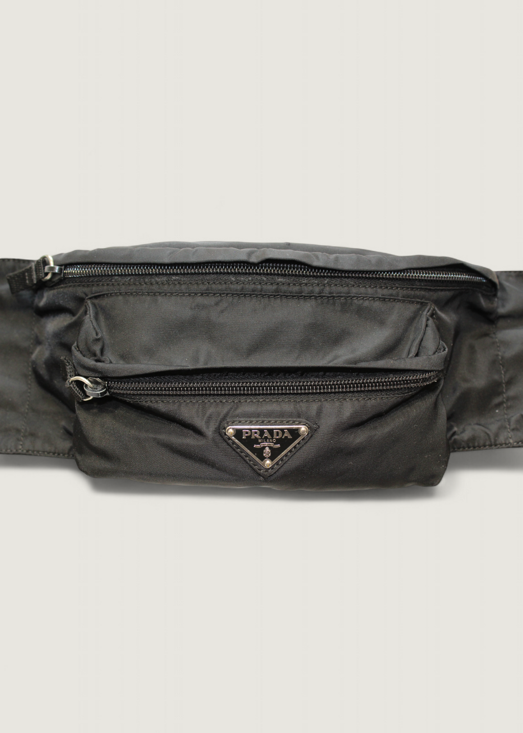 Preloved | Prada Tessuto Bæltetaske i Sort Nylon