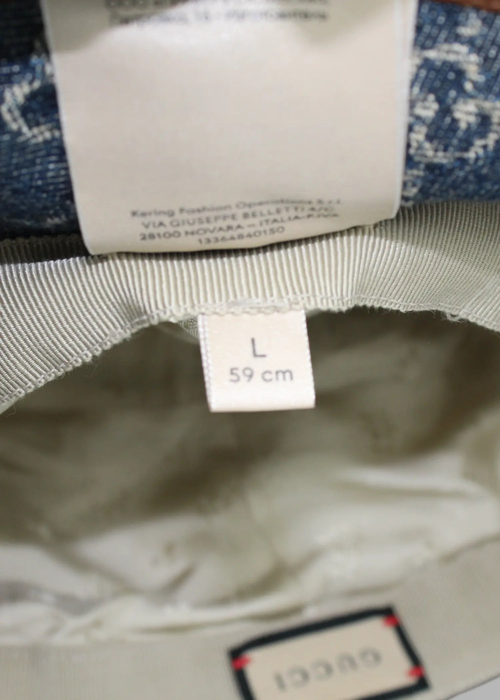 Preloved | Gucci GG Monogram Bøllehat i Denim Canvas