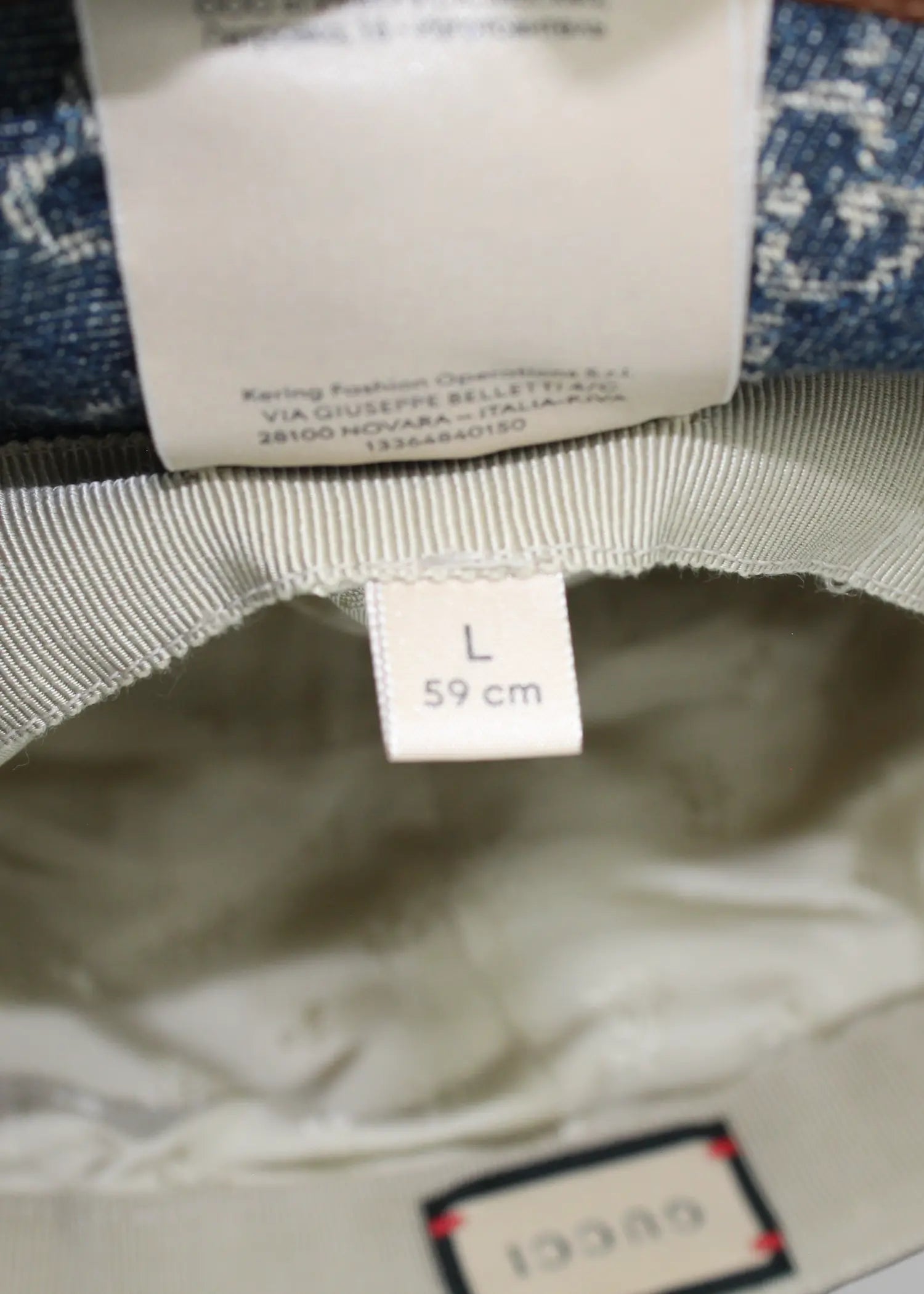 Preloved | Gucci GG Monogram Bøllehat i Denim Canvas