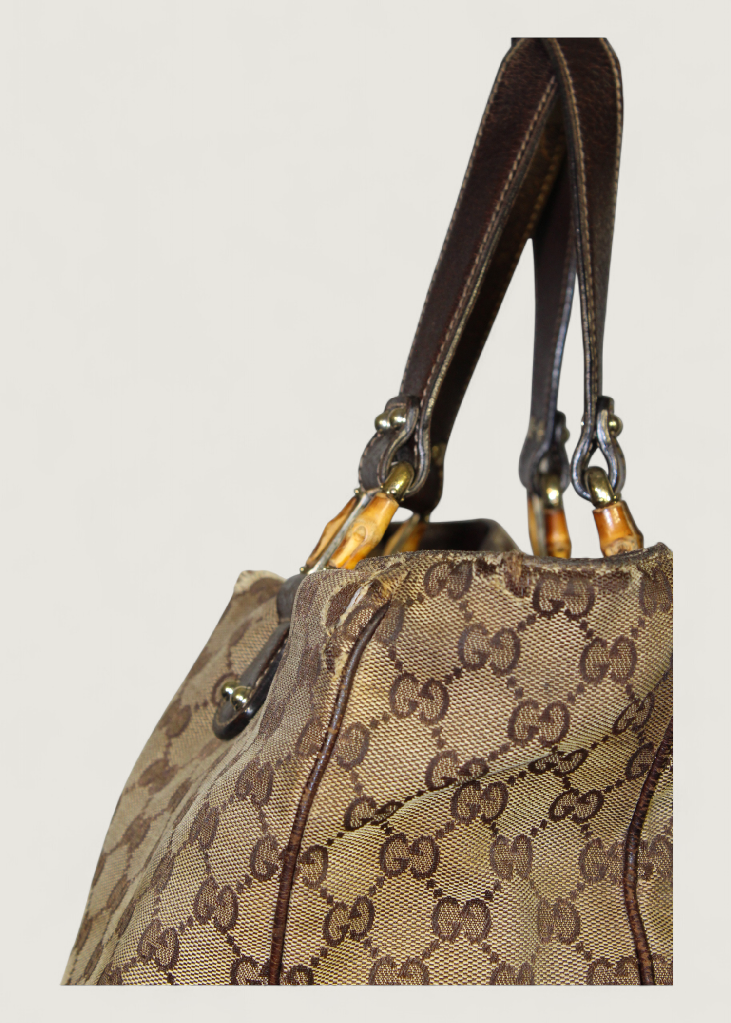 Preloved | Gucci GG Monogram Bamboo Totebag