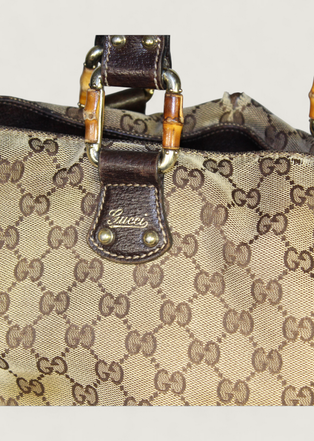 Preloved | Gucci GG Monogram Bamboo Totebag