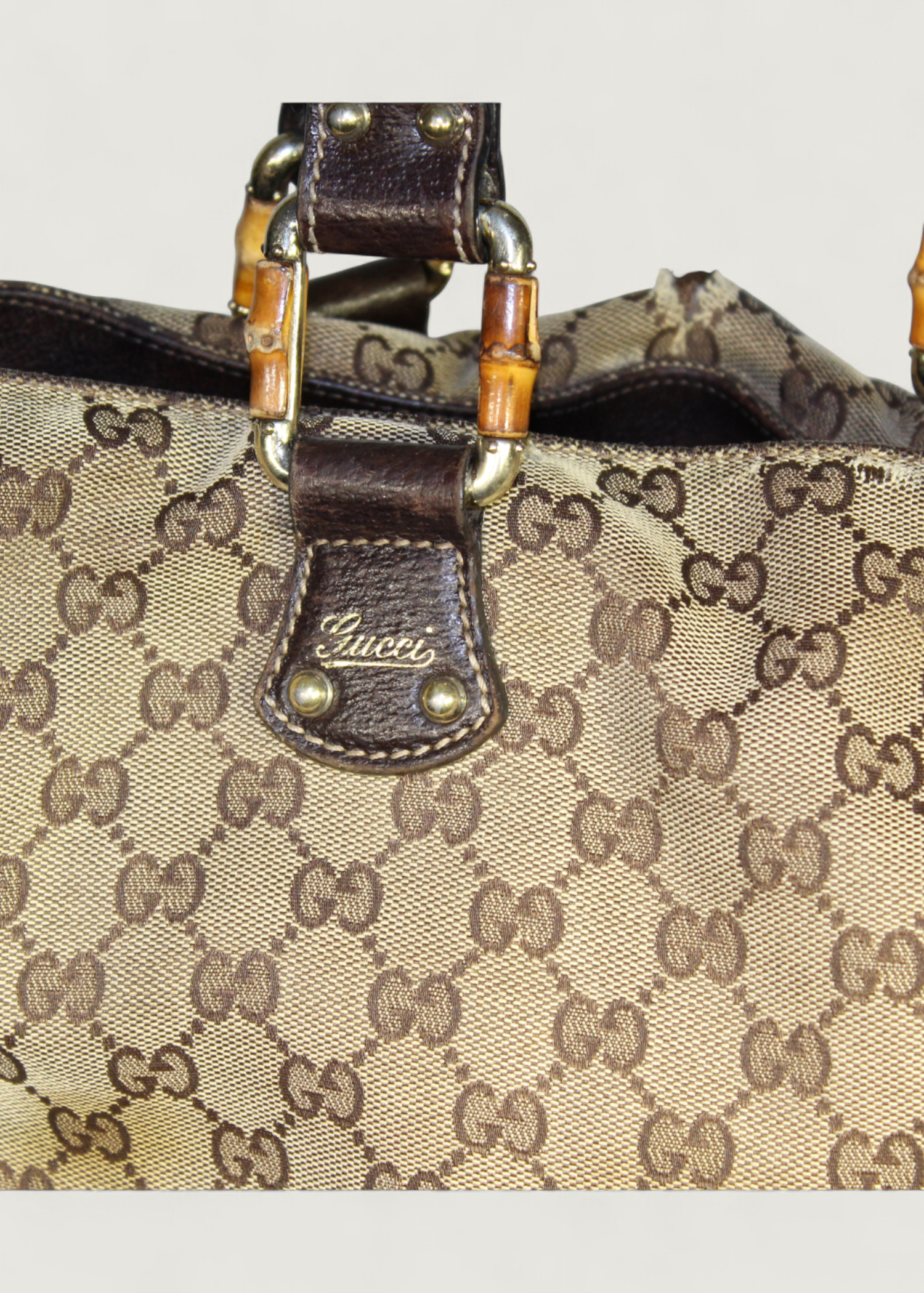 Preloved | Gucci GG Monogram Bamboo Totebag