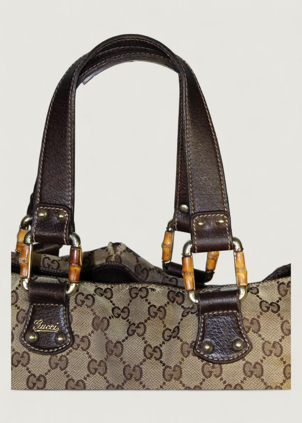 Preloved | Gucci GG Monogram Bamboo Totebag