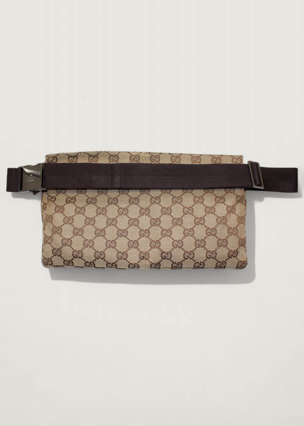 Preloved | Gucci GG Monogram Bæltetaske i Brun Canvas