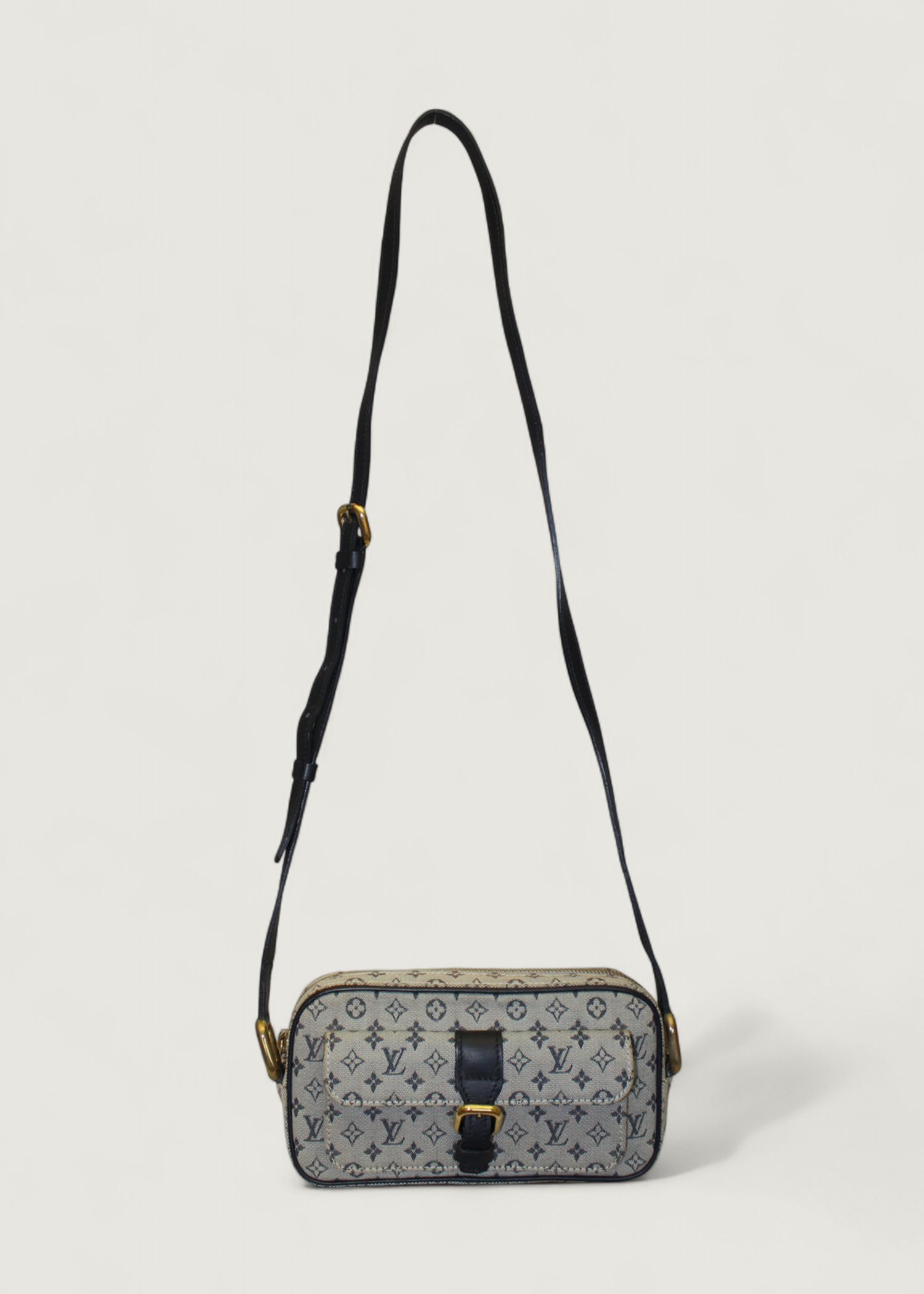 Preloved | Louis Vuitton Monogram Mini Juliette PM Crossbody i Grå Blå Canvas