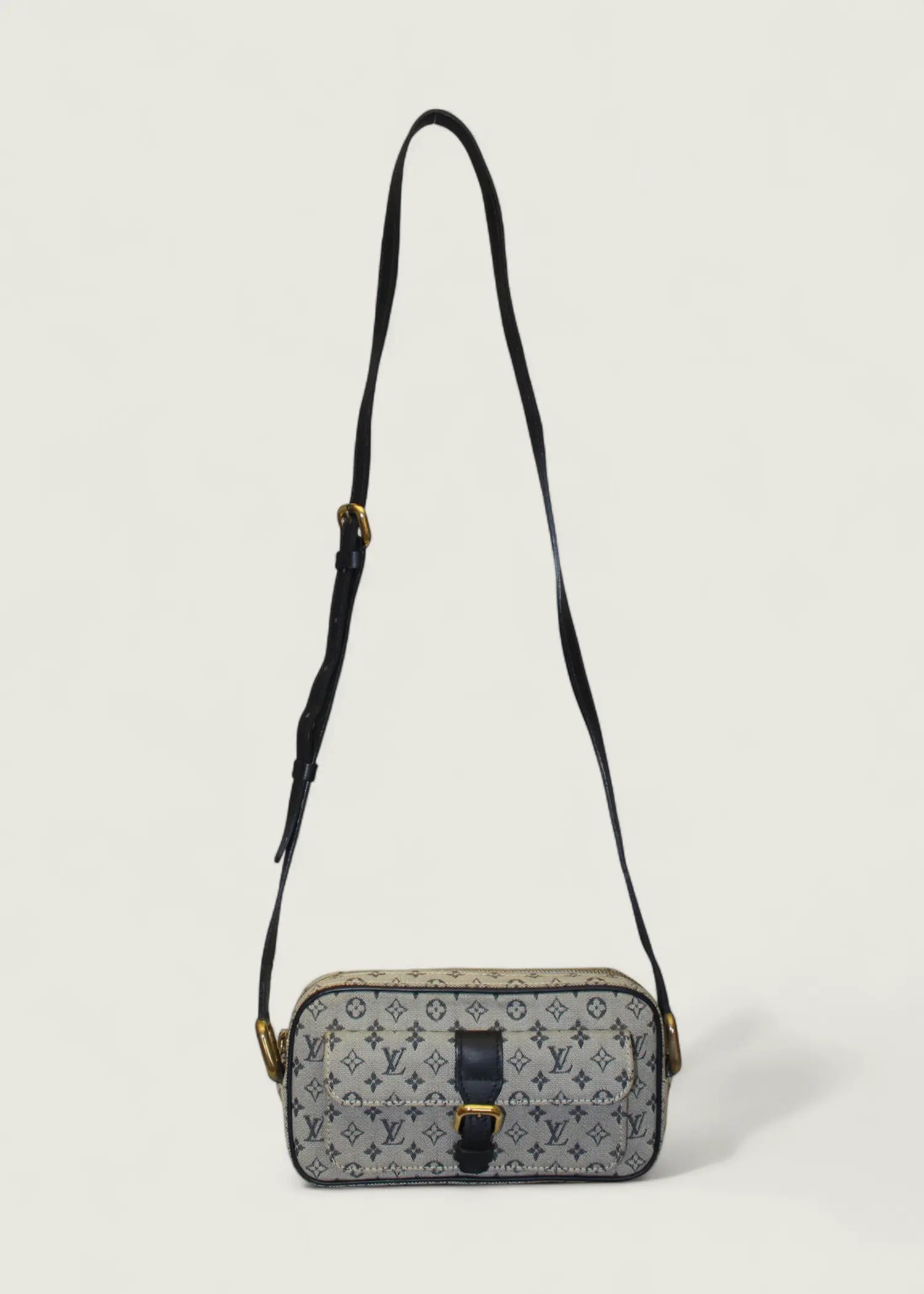 Preloved | Louis Vuitton Monogram Mini Juliette PM Crossbody i Grå Blå Canvas Louis Vuitton