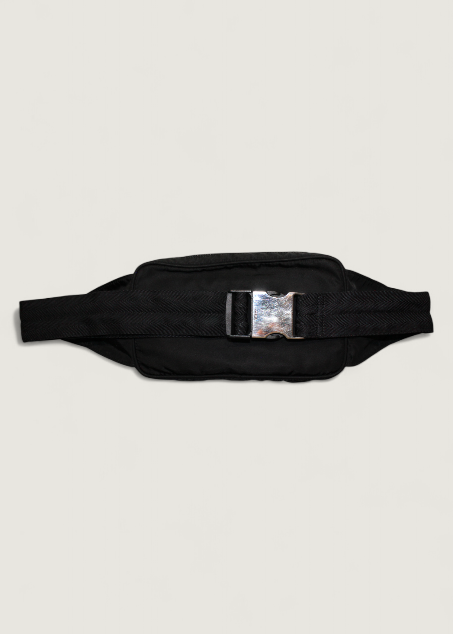 Preloved | Prada Nylon Bæltetaske i Sort med Prada Garantikort