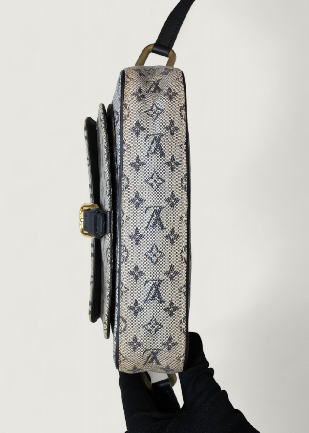 Preloved | Louis Vuitton Monogram Mini Juliette PM Crossbody i Grå Blå Canvas
