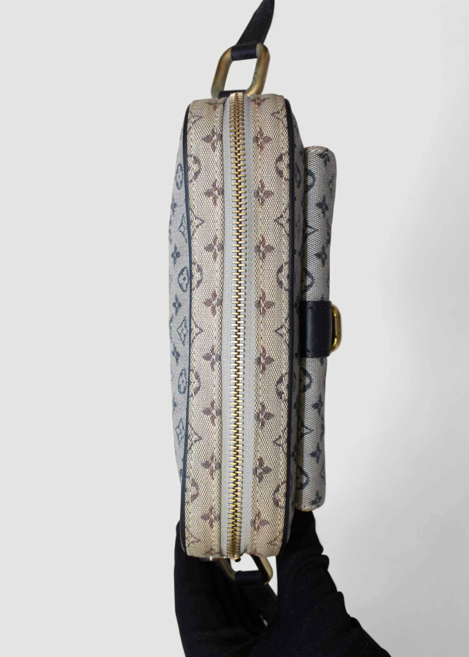 Preloved | Louis Vuitton Monogram Mini Juliette PM Crossbody i Grå Blå Canvas