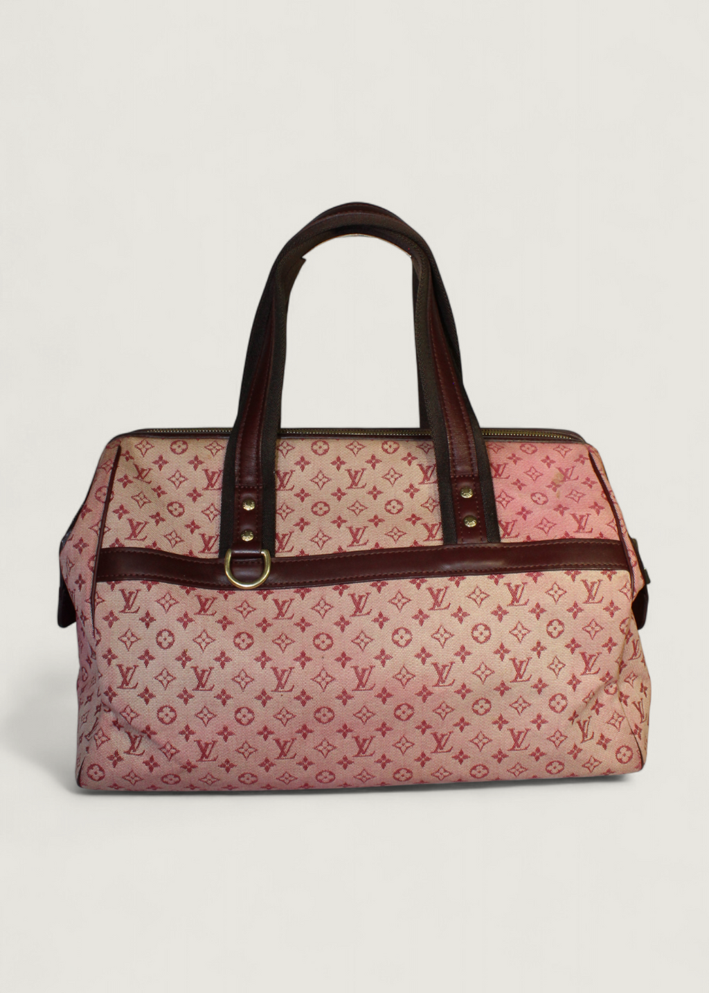 Preloved | Louis Vuitton Monogram Mini Josephine GM i Pink & Bordeaux Rød Denim Canvas