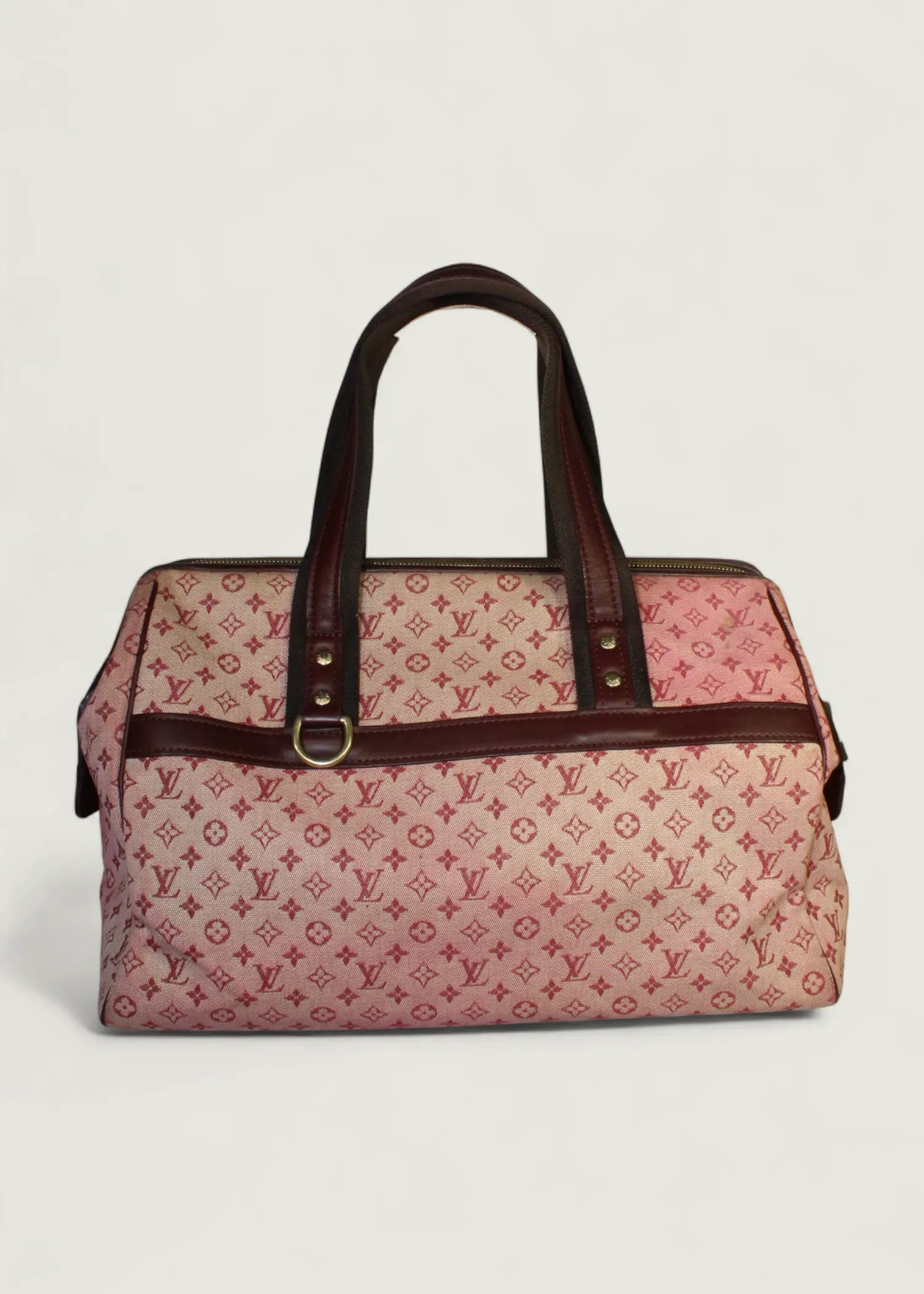 Preloved | Louis Vuitton Monogram Mini Josephine GM i Pink & Bordeaux Rød Denim Canvas Louis Vuitton