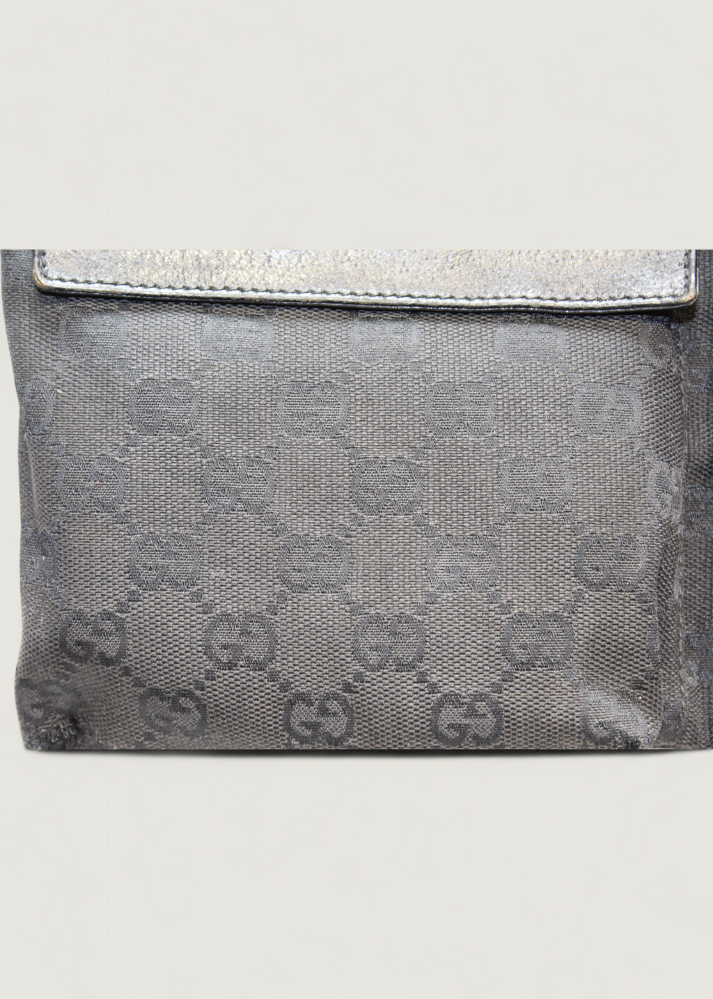 Preloved | Gucci GG Monogram Bæltetaske i Sort Canvas