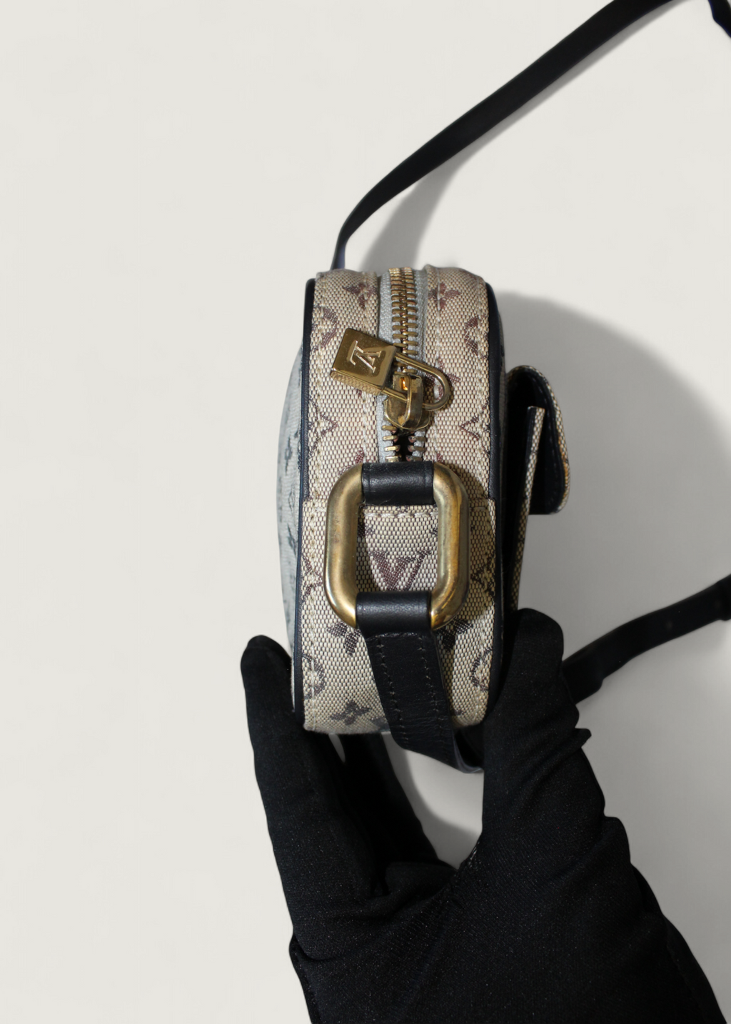 Preloved | Louis Vuitton Monogram Mini Juliette PM Crossbody i Grå Blå Canvas
