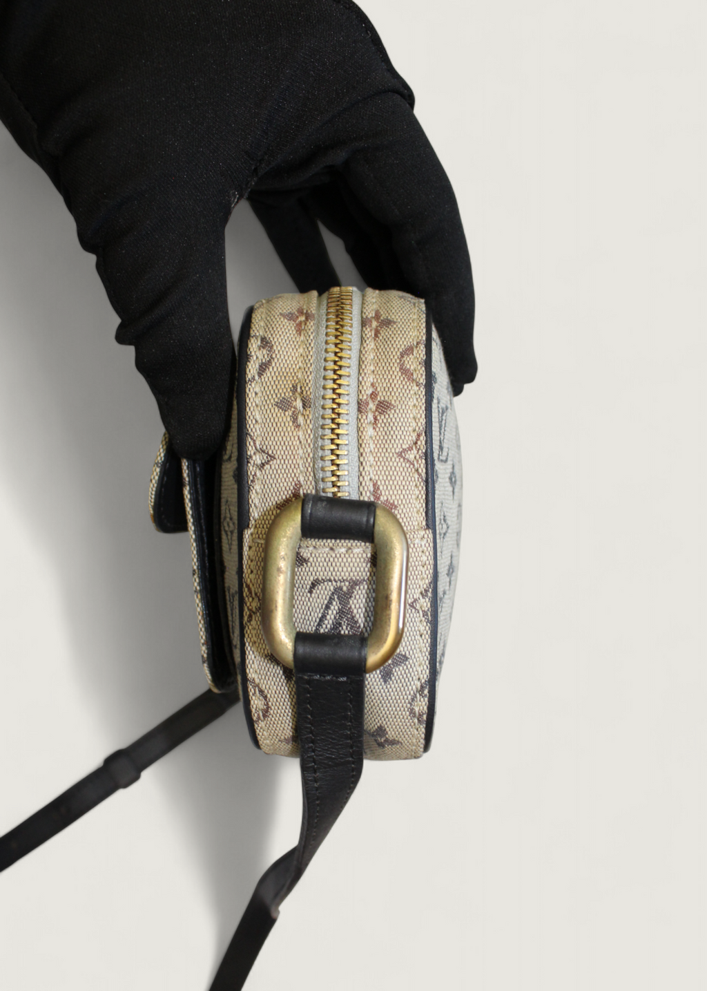 Preloved | Louis Vuitton Monogram Mini Juliette PM Crossbody i Grå Blå Canvas