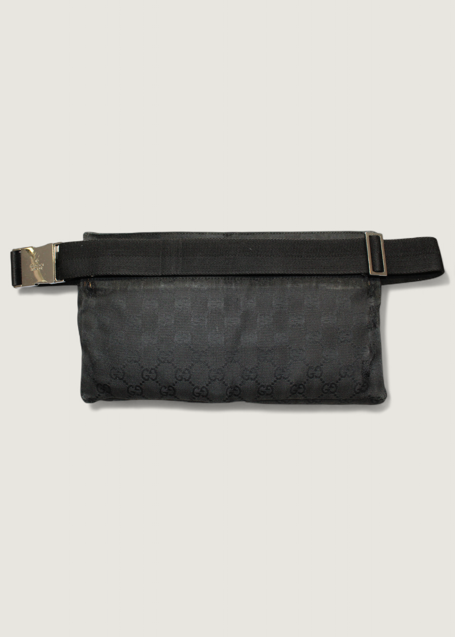 Preloved | Gucci GG Monogram Bæltetaske i Sort Canvas