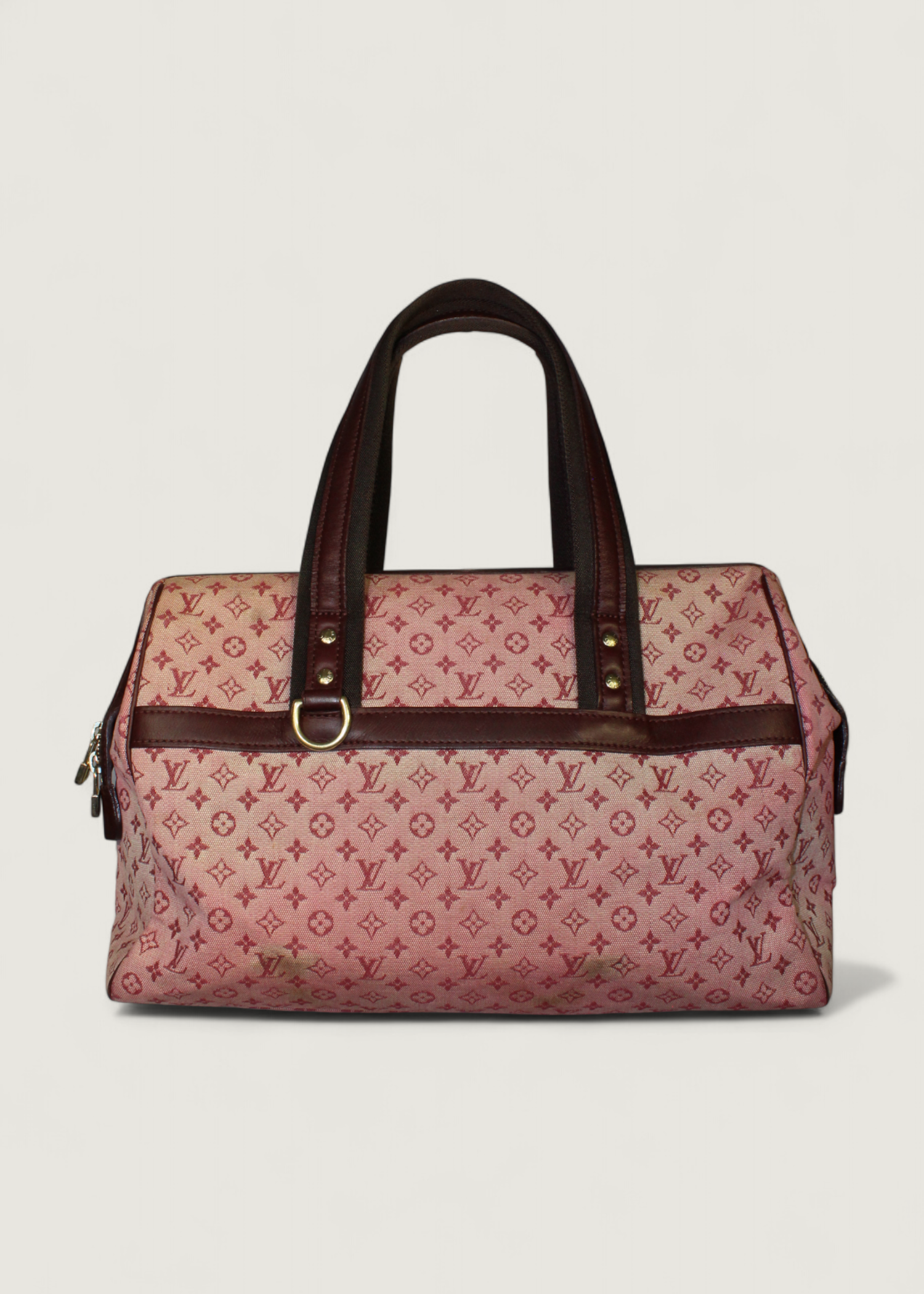 Preloved | Louis Vuitton Monogram Mini Josephine GM i Pink & Bordeaux Rød Denim Canvas
